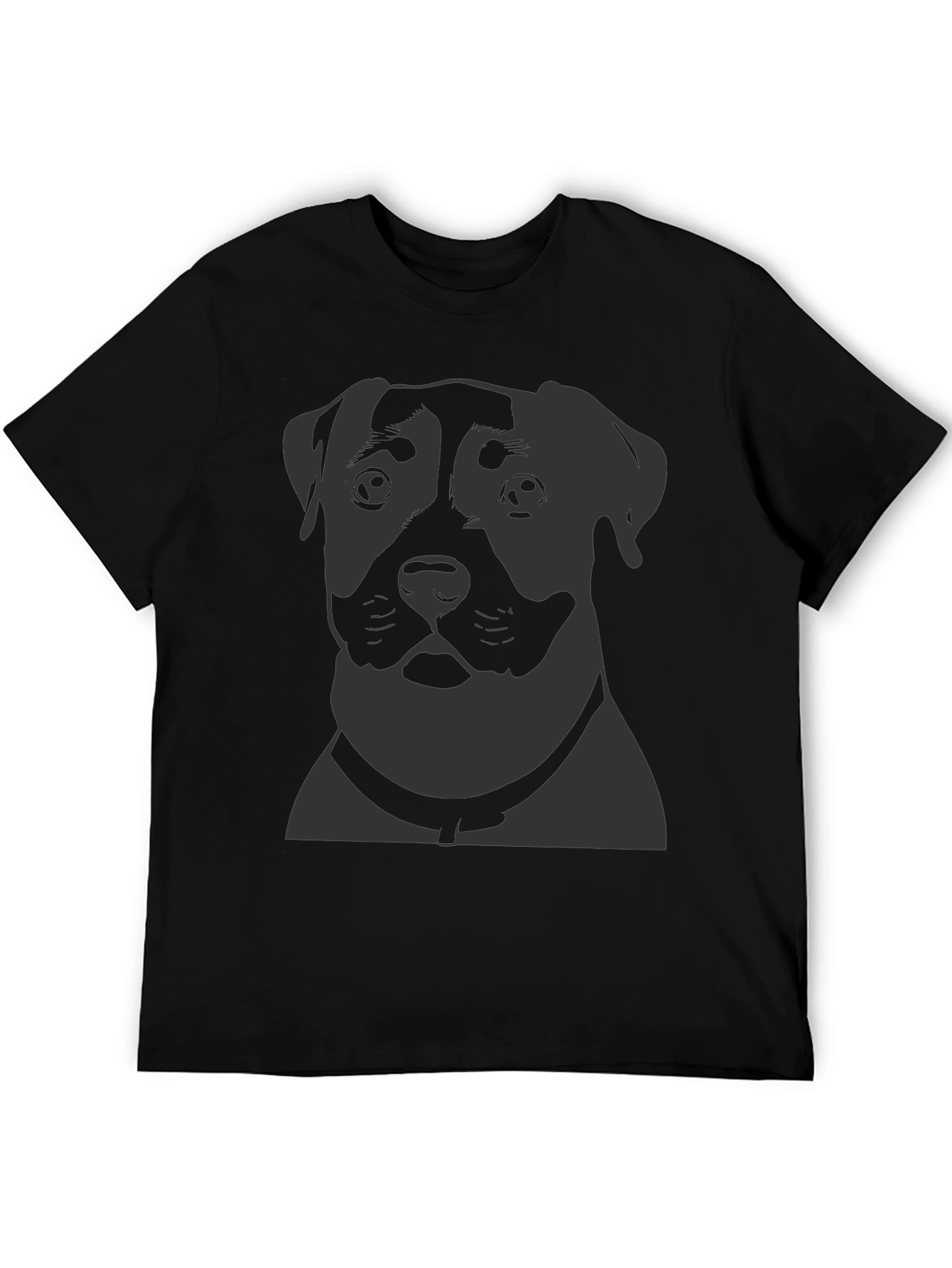 Dog Portrait Graphic Print T-Shirt