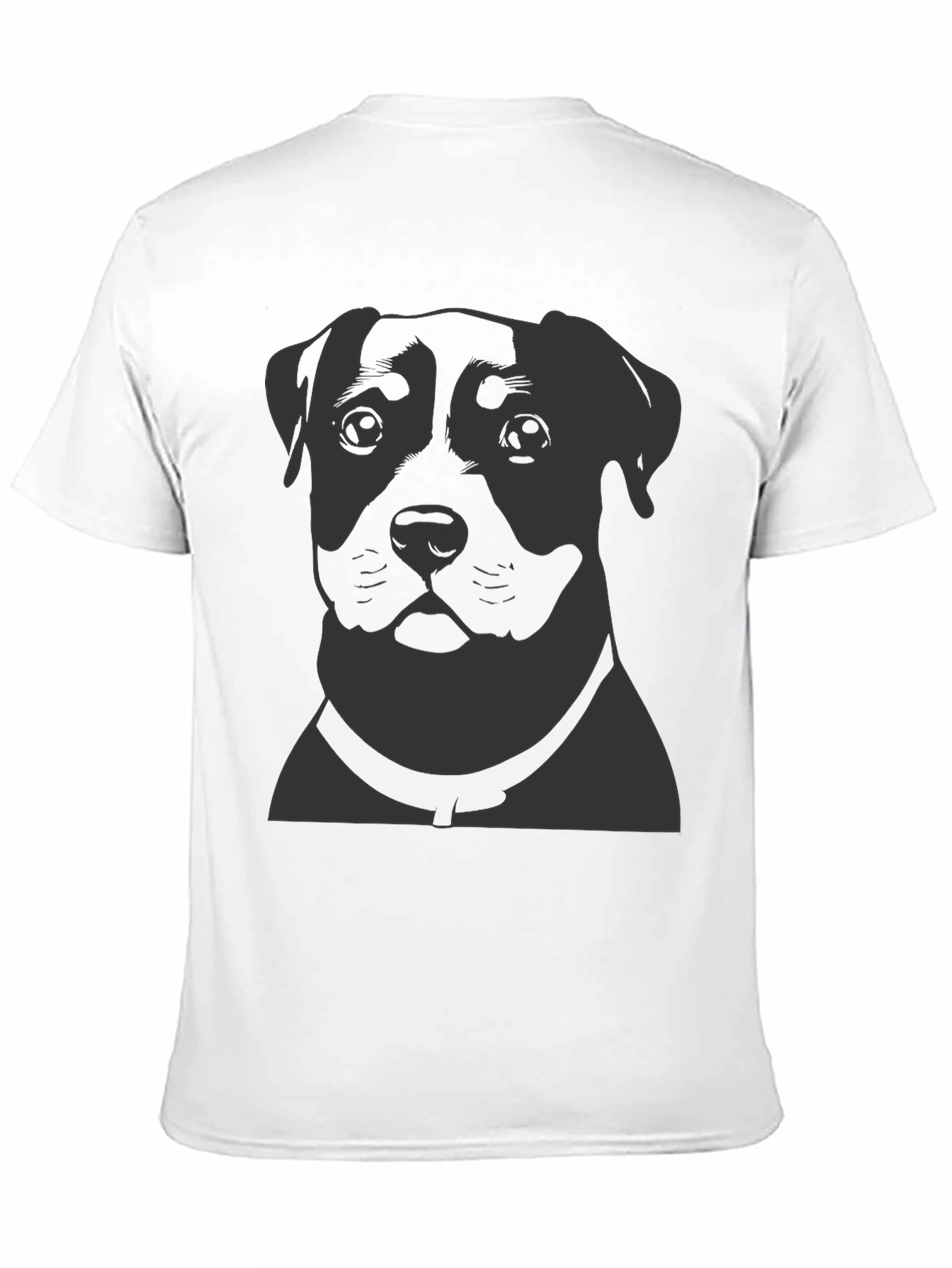 Dog Portrait Graphic Print T-Shirt
