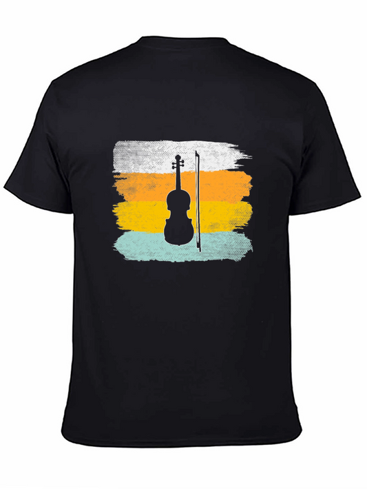 Violin Silhouette Retro T-Shirt