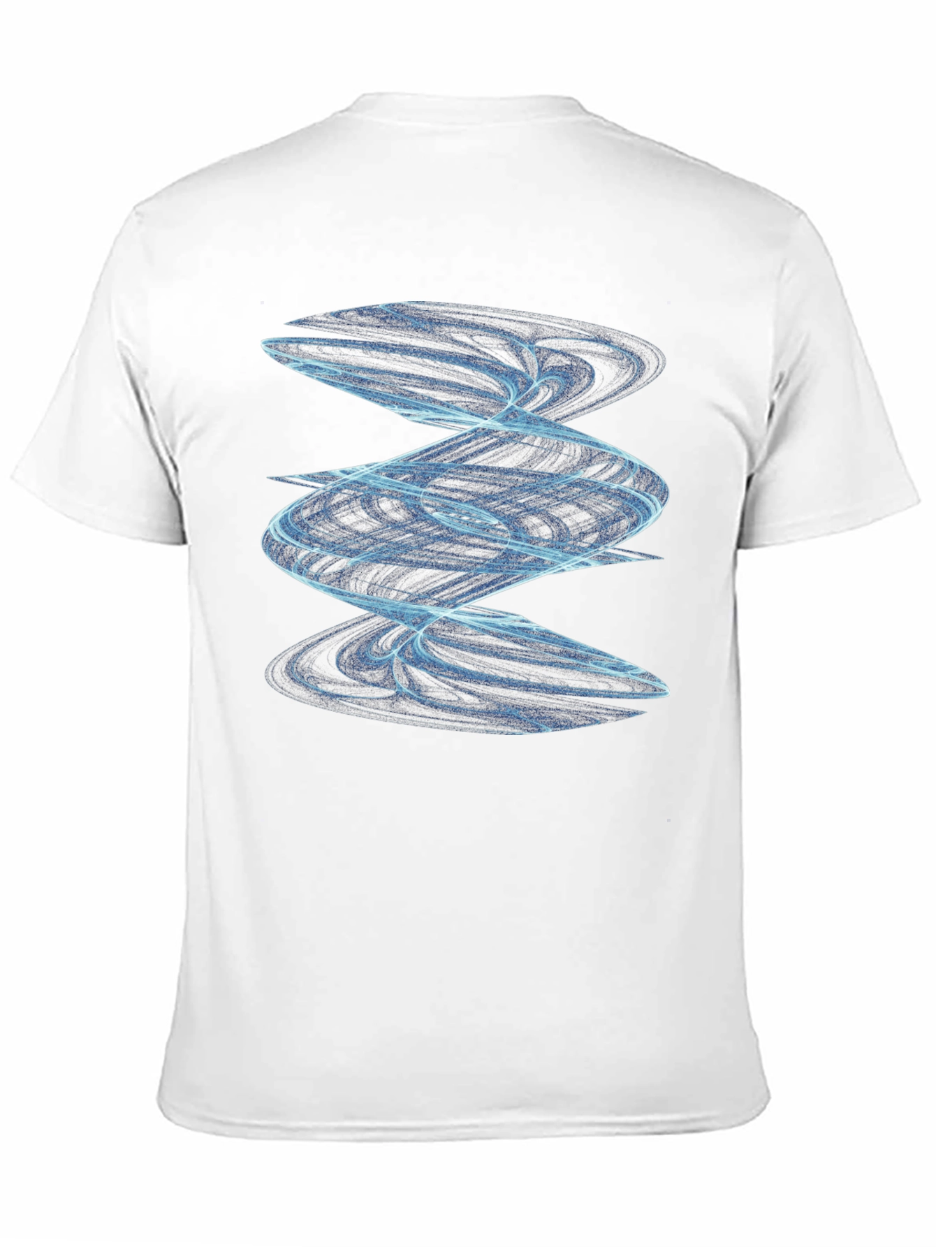 Abstract Spiral Graphic Tee - Modern Black T-Shirt