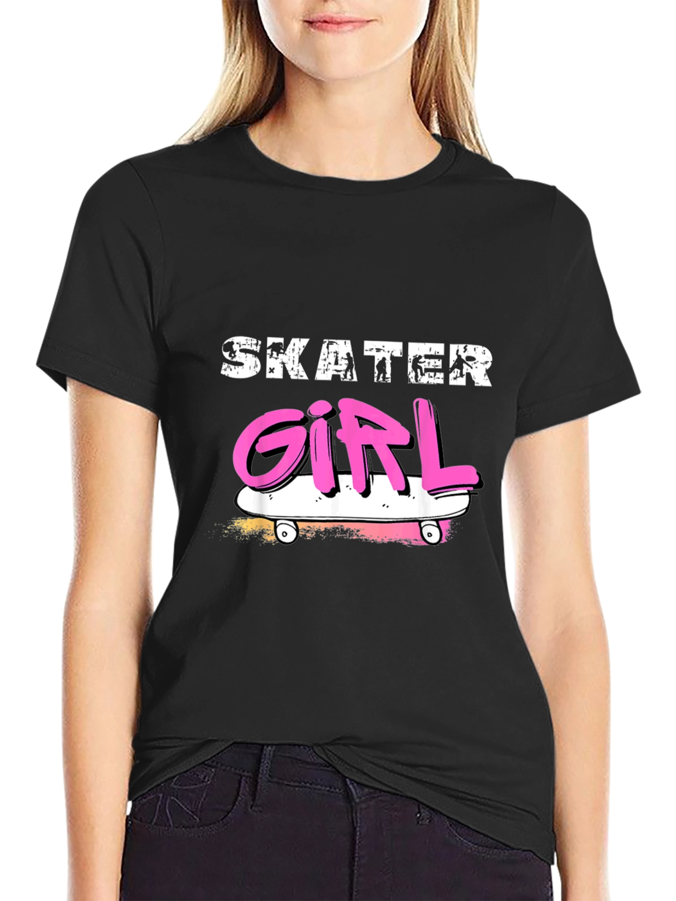 Skater Girl Graphic T-Shirt