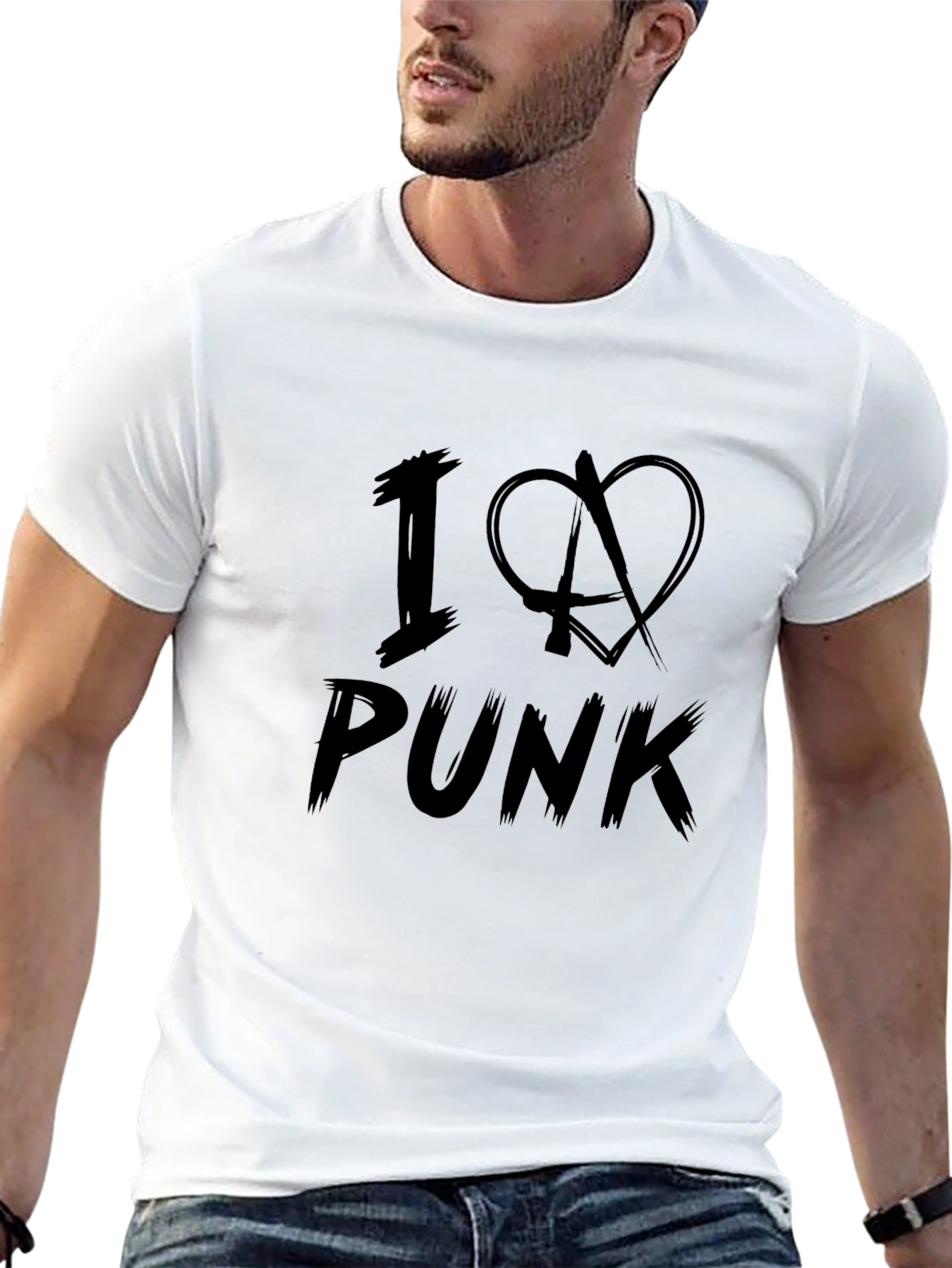 I Love Punk Black T-Shirt