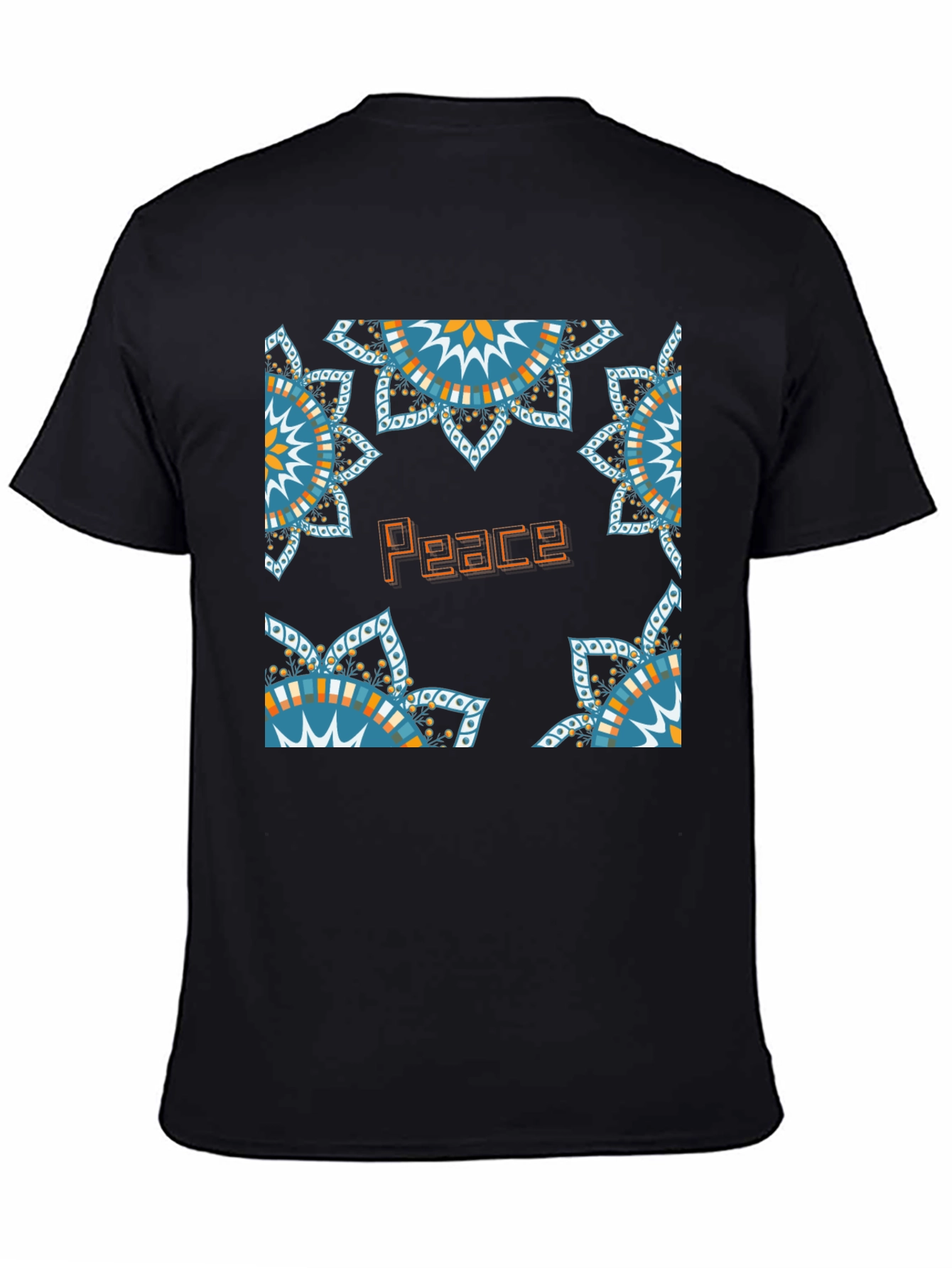 Peace Mandala T-Shirt - Geometric Design