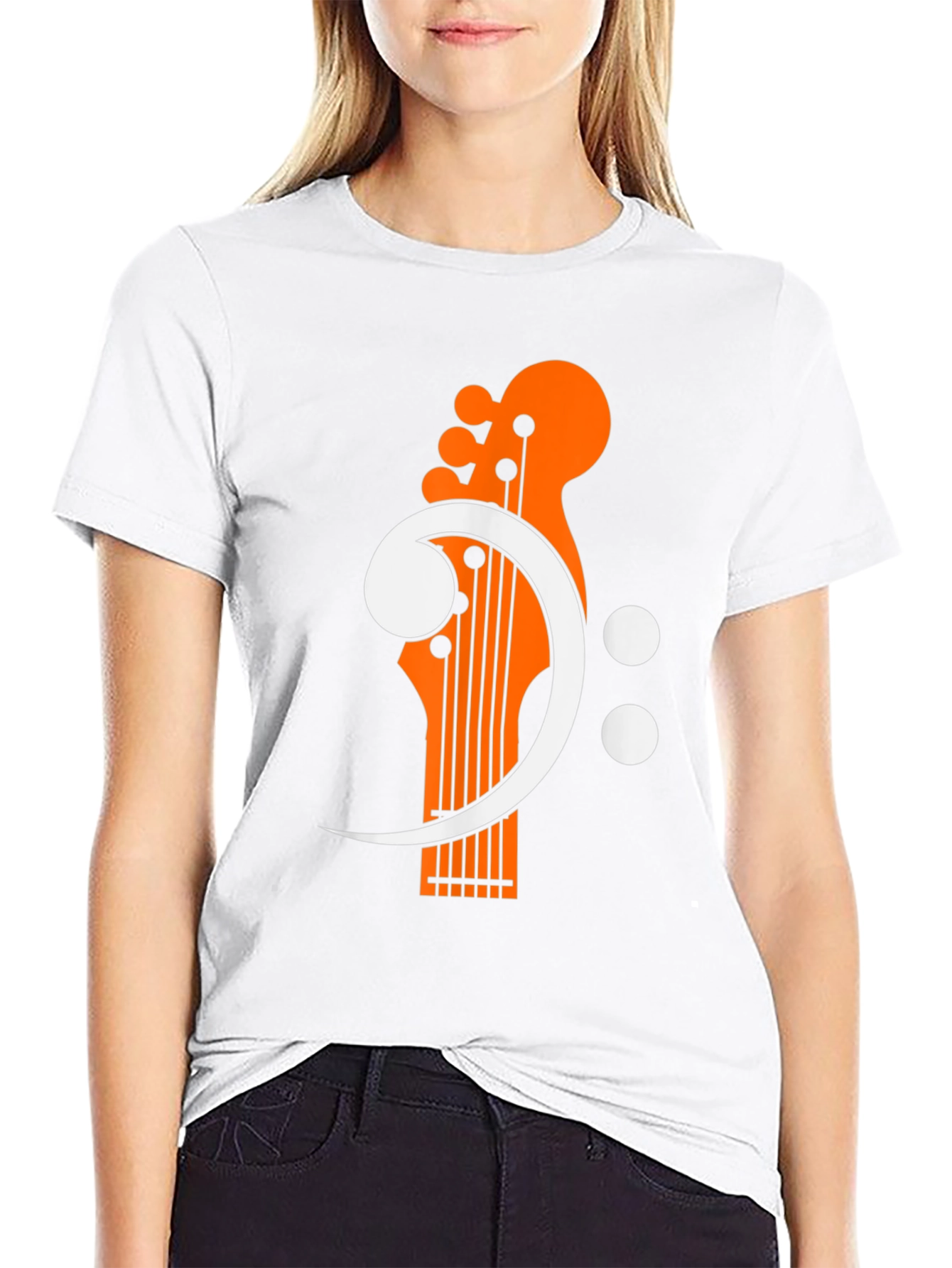 Bass Guitar Clef Graphic T-Shirt - Music Lover Tee