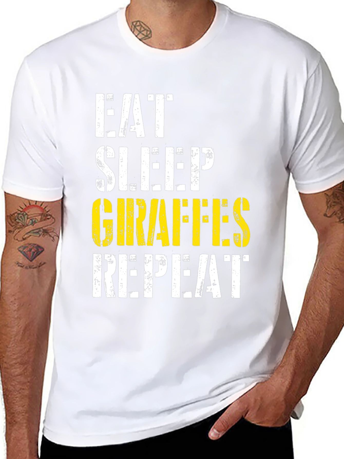 Eat Sleep Giraffes Repeat T-Shirt