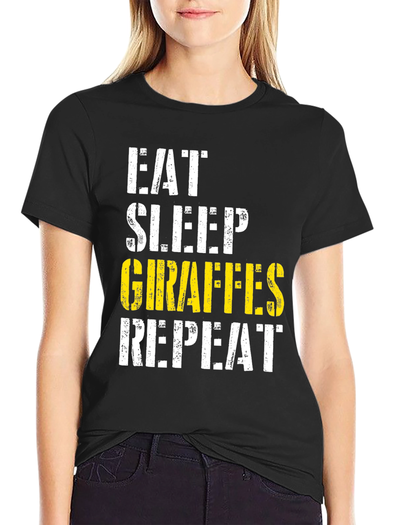 Eat Sleep Giraffes Repeat T-Shirt