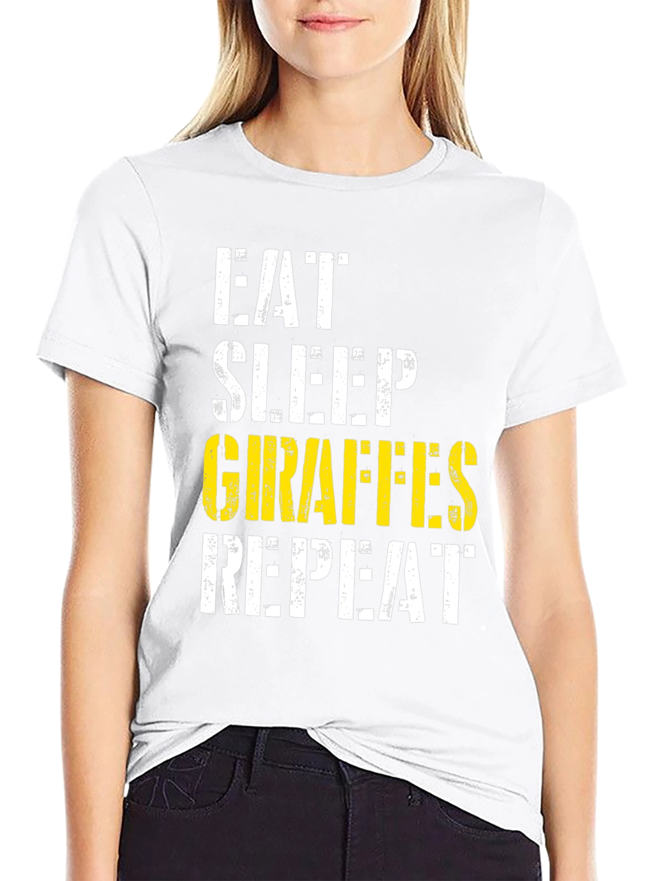 Eat Sleep Giraffes Repeat T-Shirt
