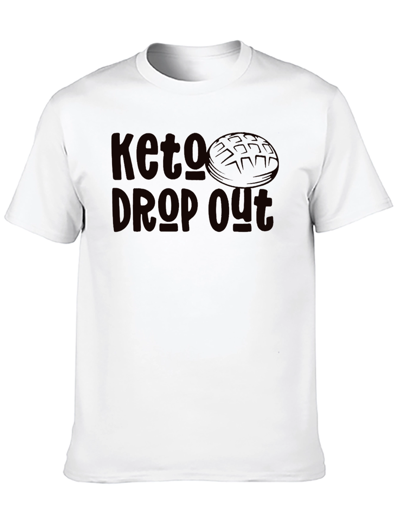 Keto Dropout Graphic Tee - Black Casual Shirt