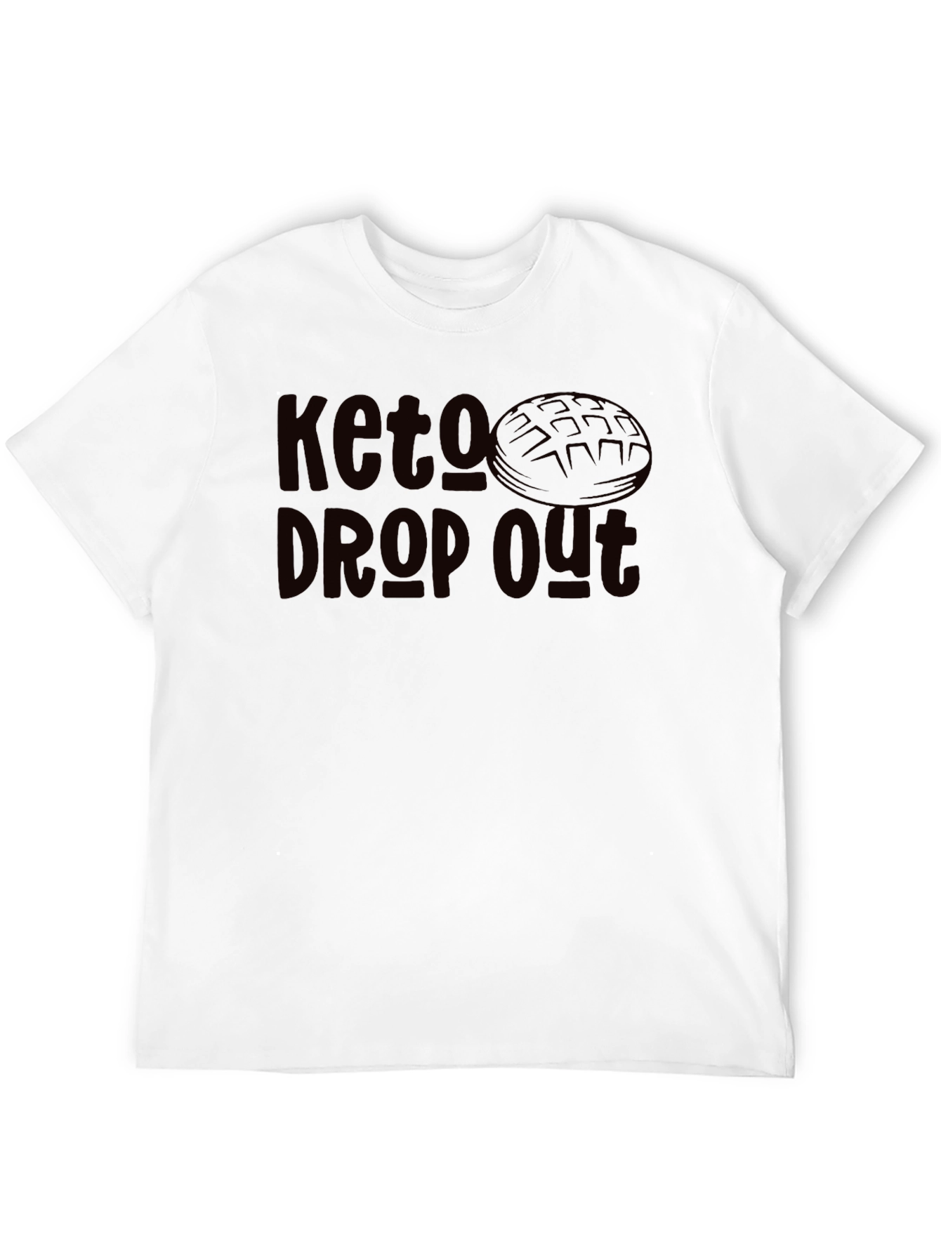 Keto Dropout Graphic Tee - Black Casual Shirt