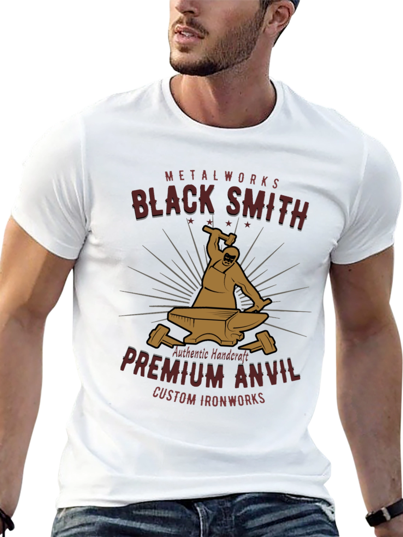 Blacksmith Metalworks Premium Anvil Graphic T-Shirt