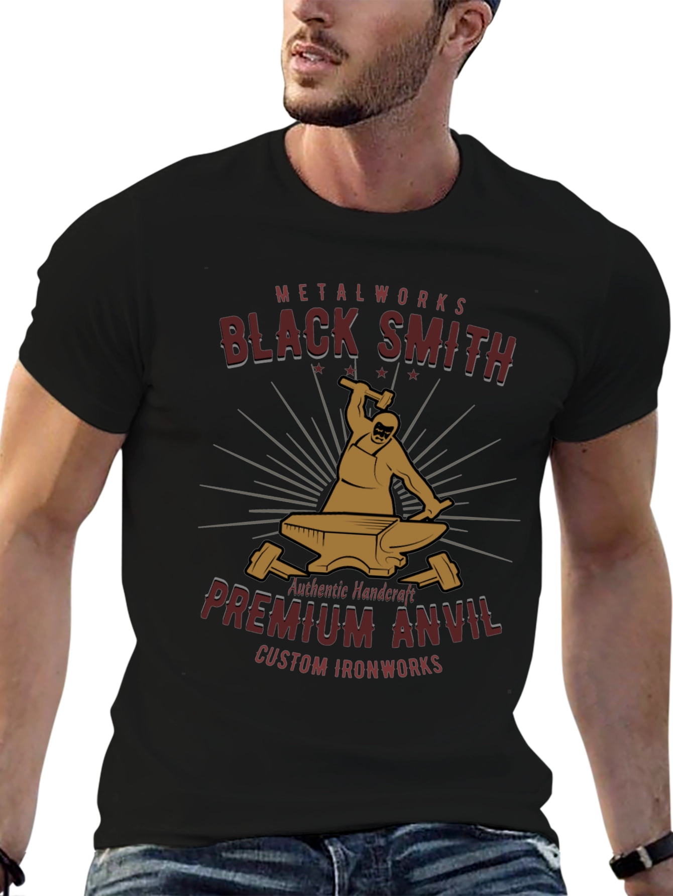 Blacksmith Metalworks Premium Anvil Graphic T-Shirt