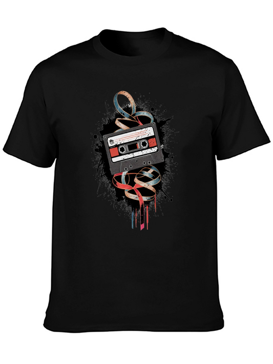 Retro Cassette Tape Graphic T-Shirt