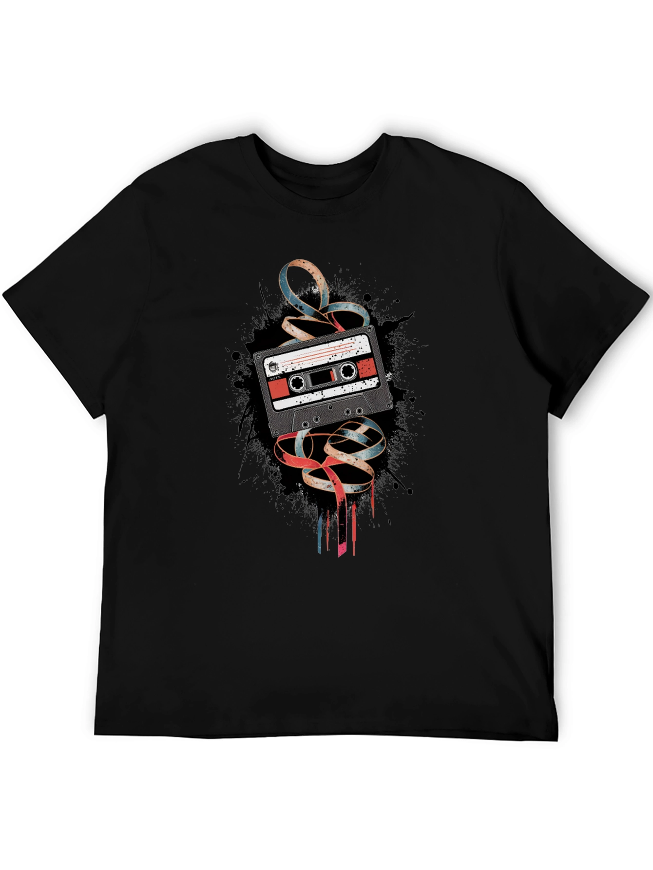 Retro Cassette Tape Graphic T-Shirt
