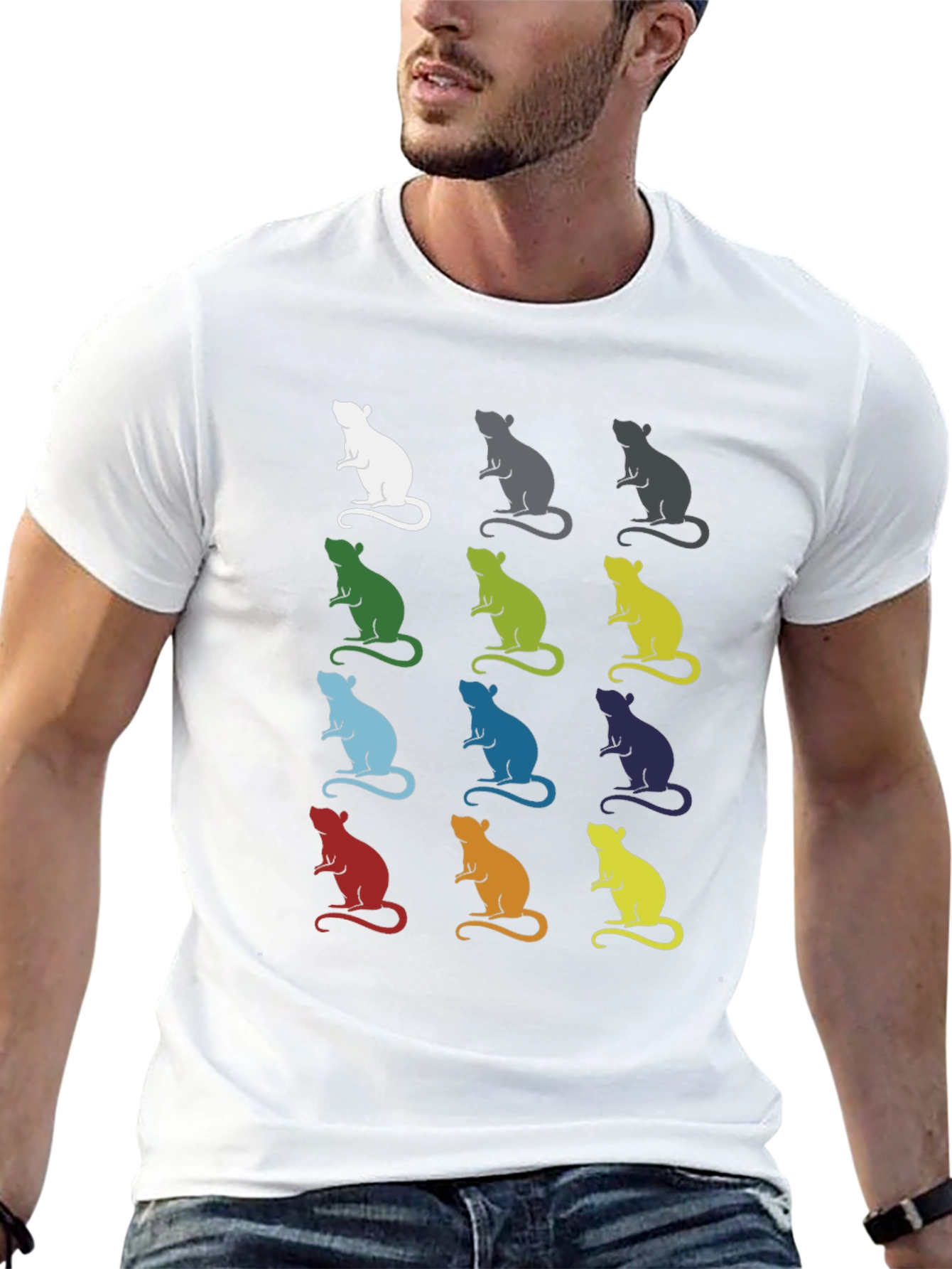 Rat Art Graphic Tee - Black
