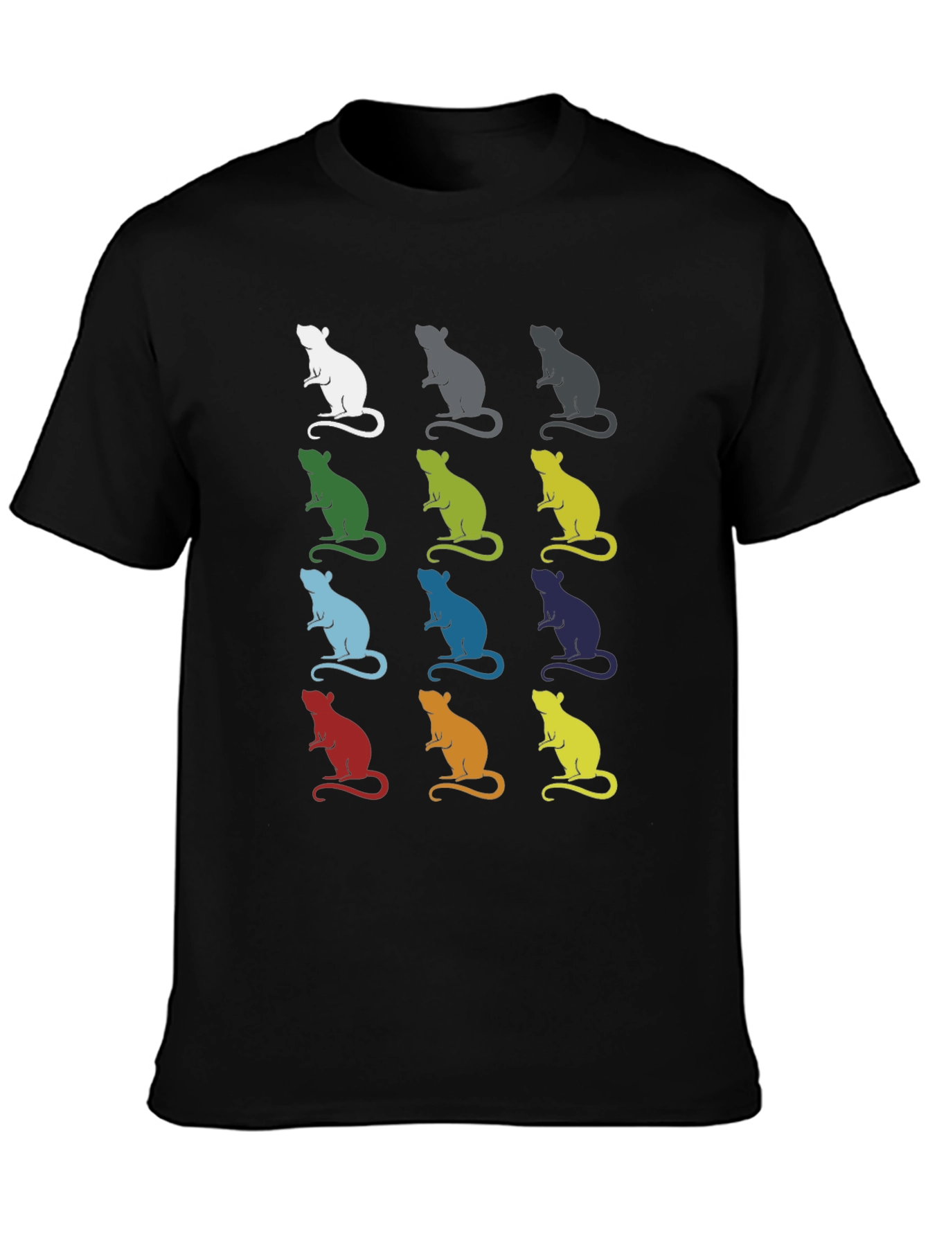 Rat Art Graphic Tee - Black