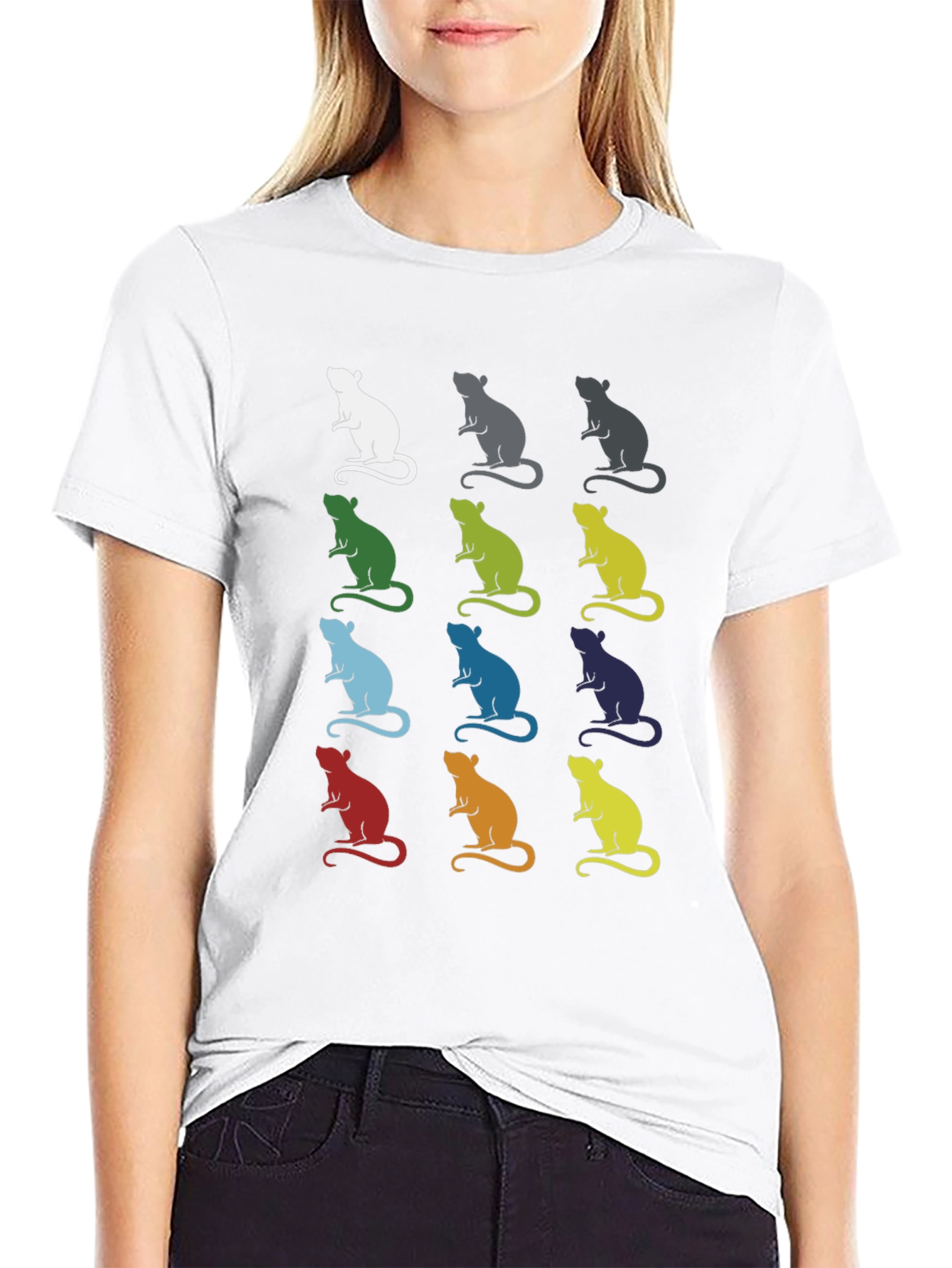 Rat Art Graphic Tee - Black