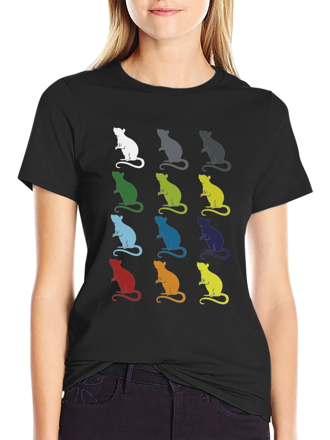 Rat Art Graphic Tee - Black
