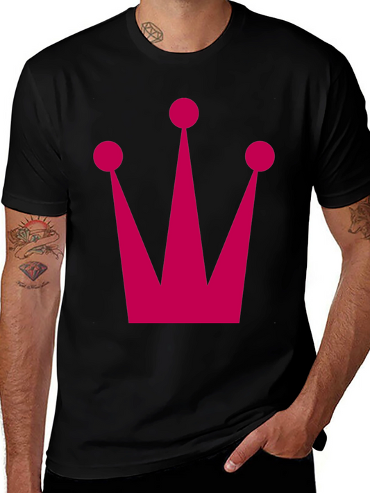 Crown Graphic Tee - Bold Black T-Shirt