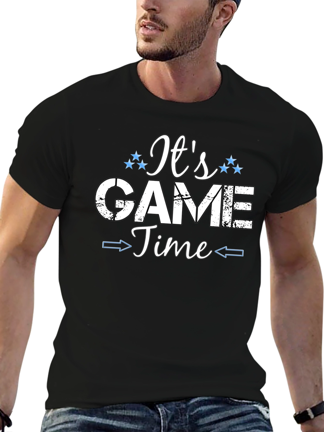 Its Game Time Graphic T-Shirt - Black