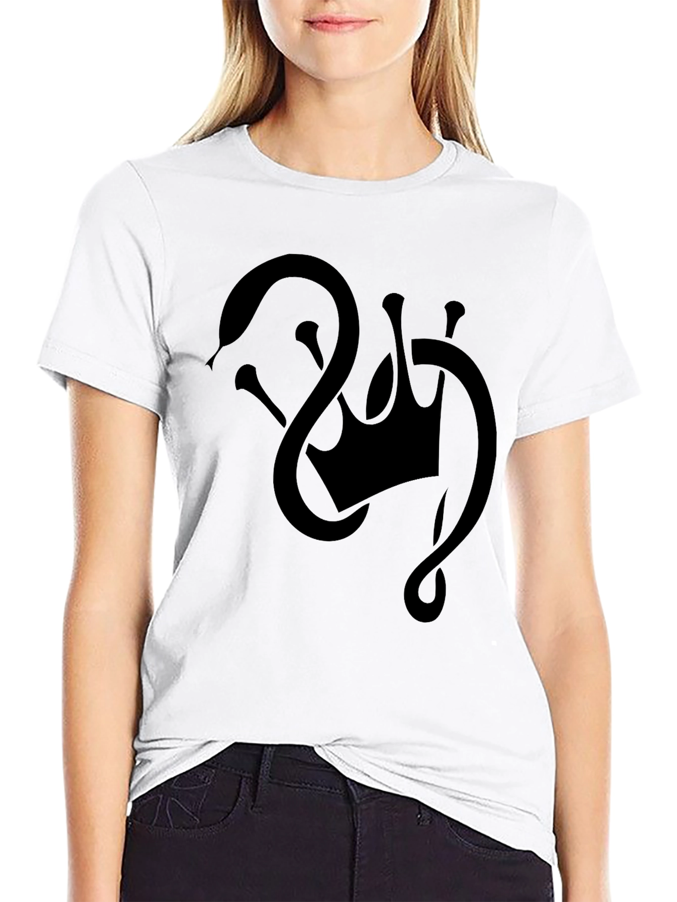 Serpent & Crown Graphic Tee - Mens Black T-Shirt