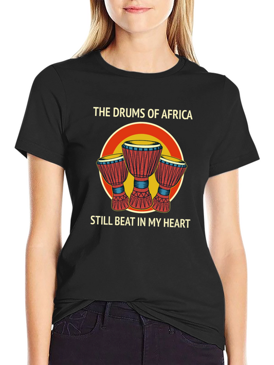 Drums of Africa Graphic T-Shirt - African Heritage Tee