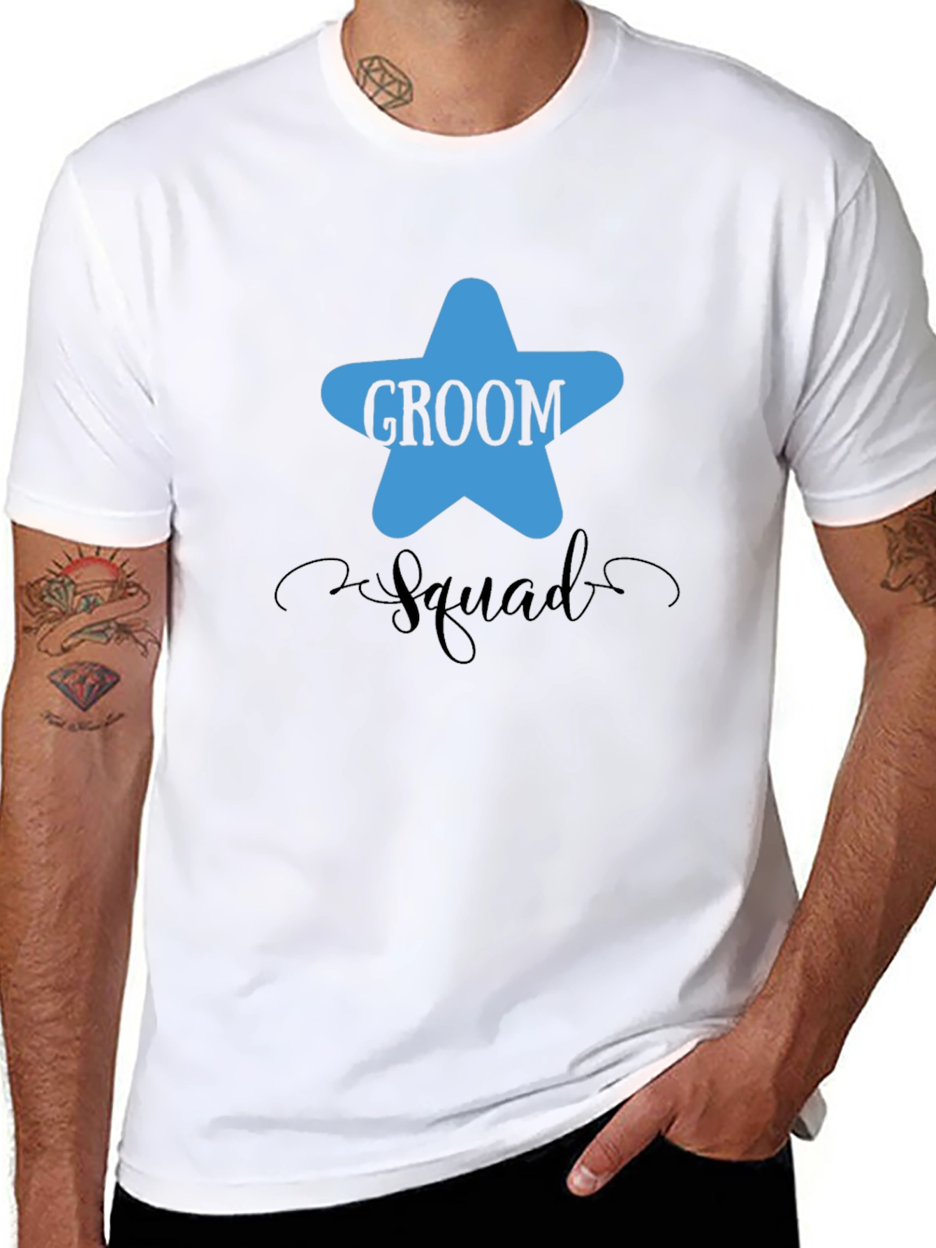 Groom Squad Graphic T-Shirt - Black
