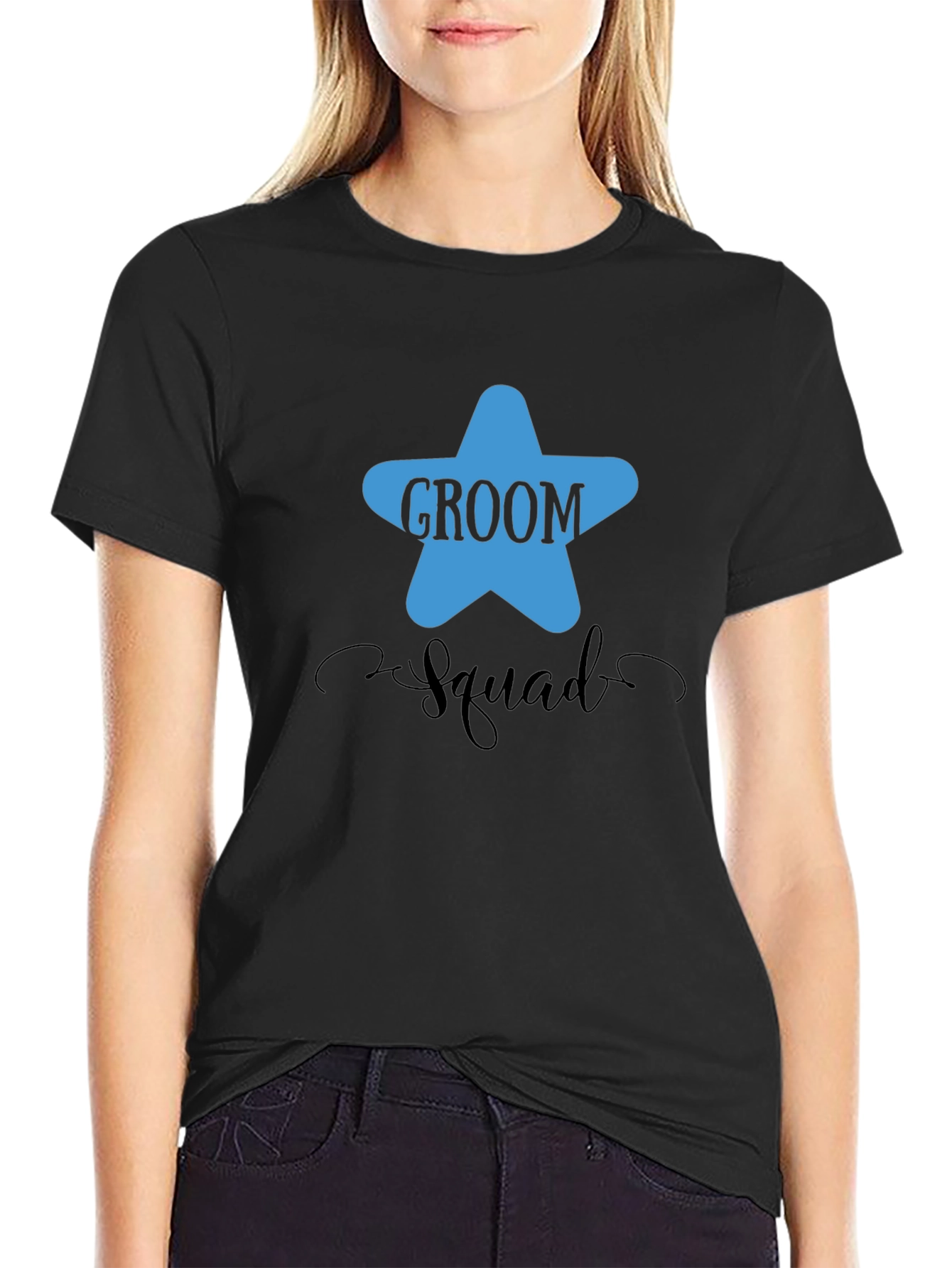 Groom Squad Graphic T-Shirt - Black
