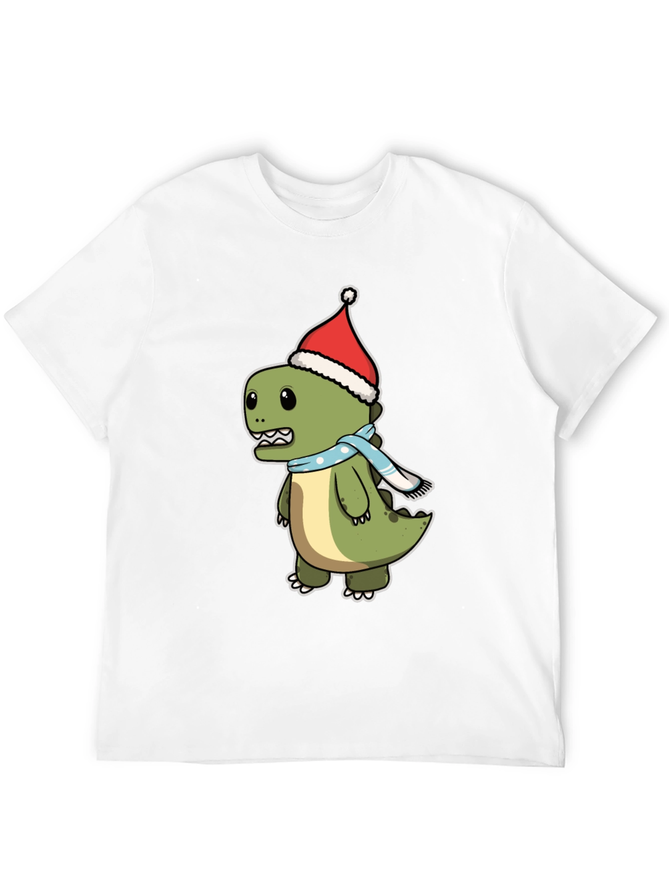 Festive Dino T-Shirt - Holiday Style