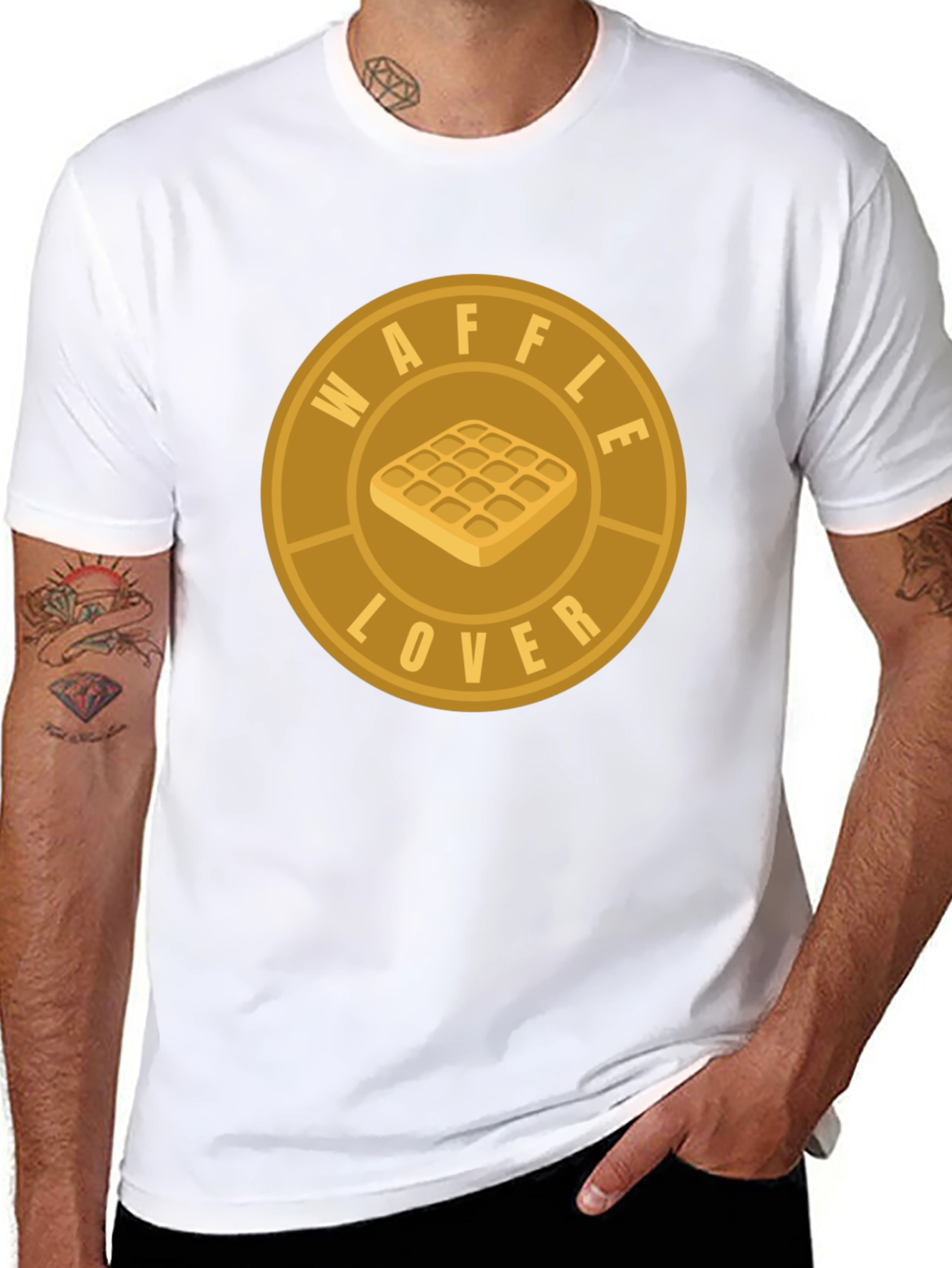 Waffle Lover Graphic T-Shirt - Casual Comfort