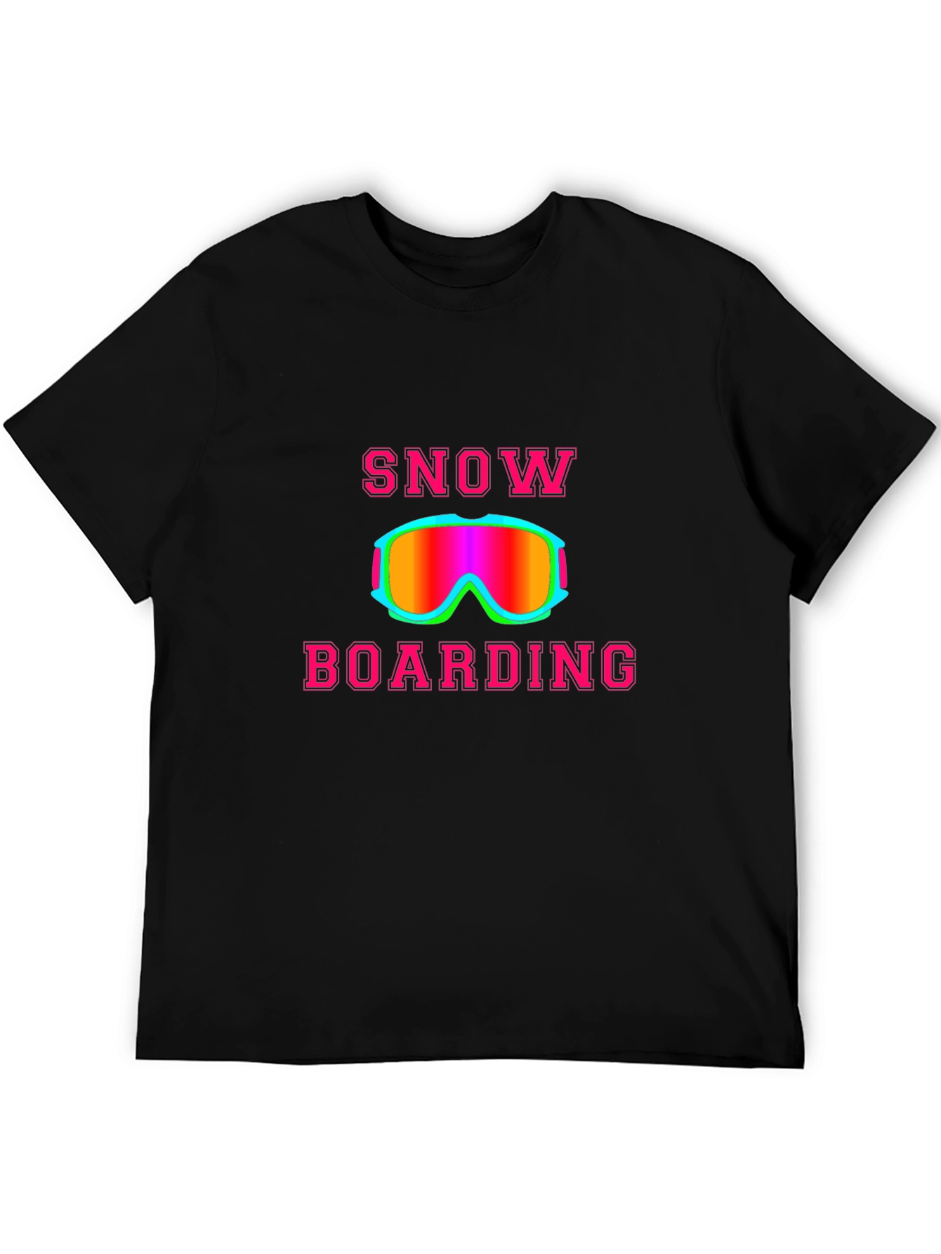 Snowboarding Graphic Tee - Black