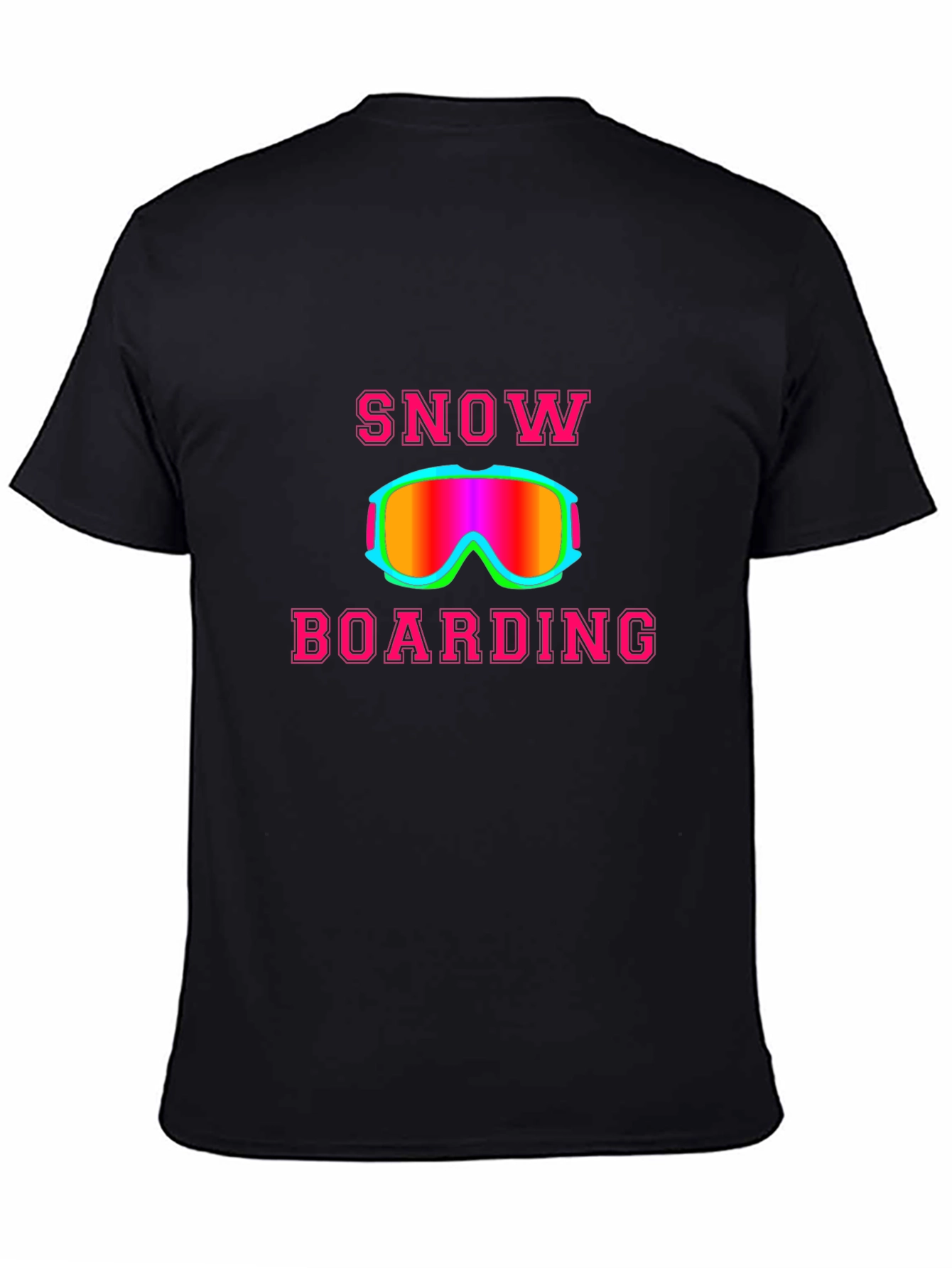 Snowboarding Graphic Tee - Black