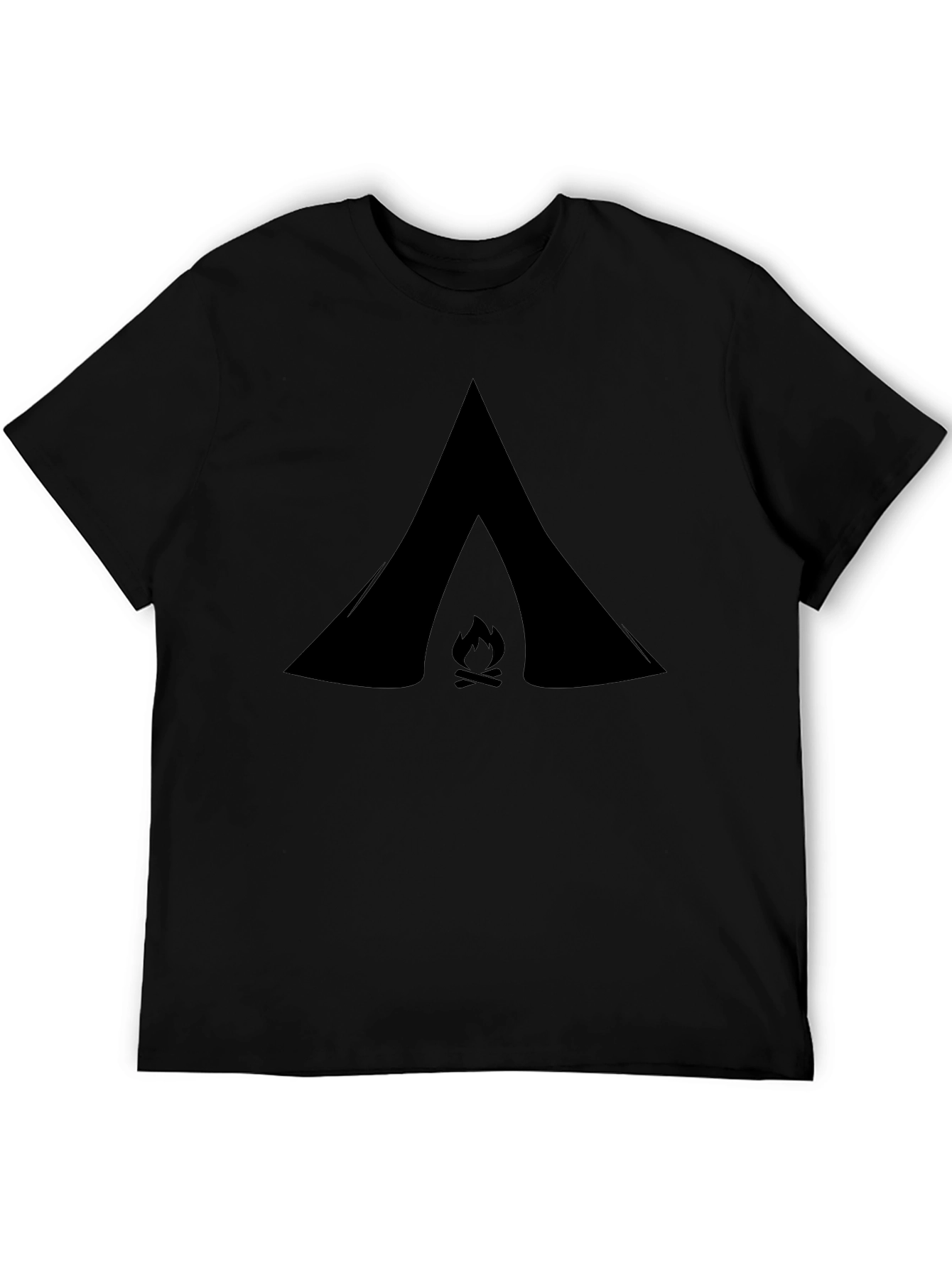 Adventure Campfire Graphic Tee - Black