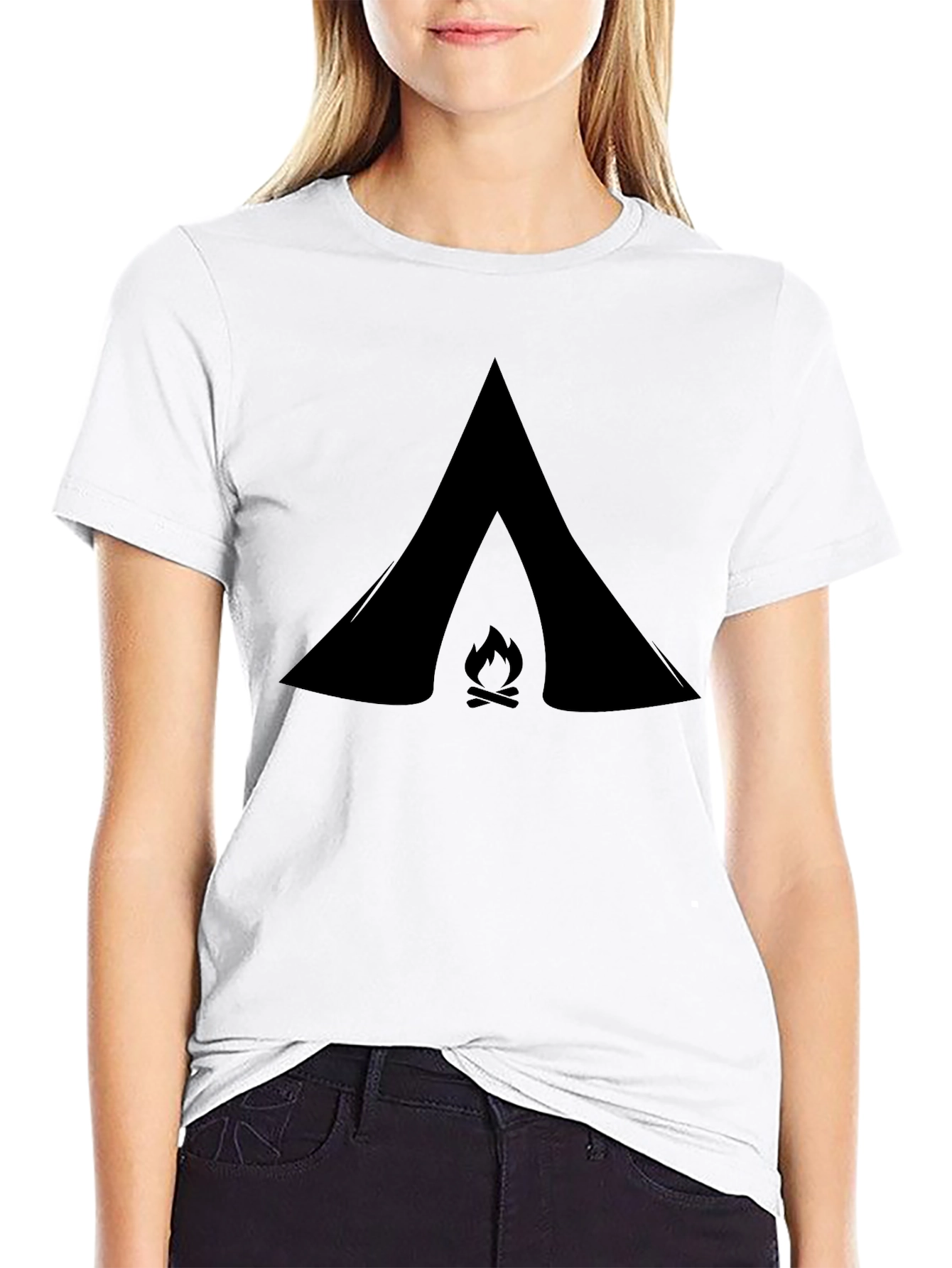 Adventure Campfire Graphic Tee - Black