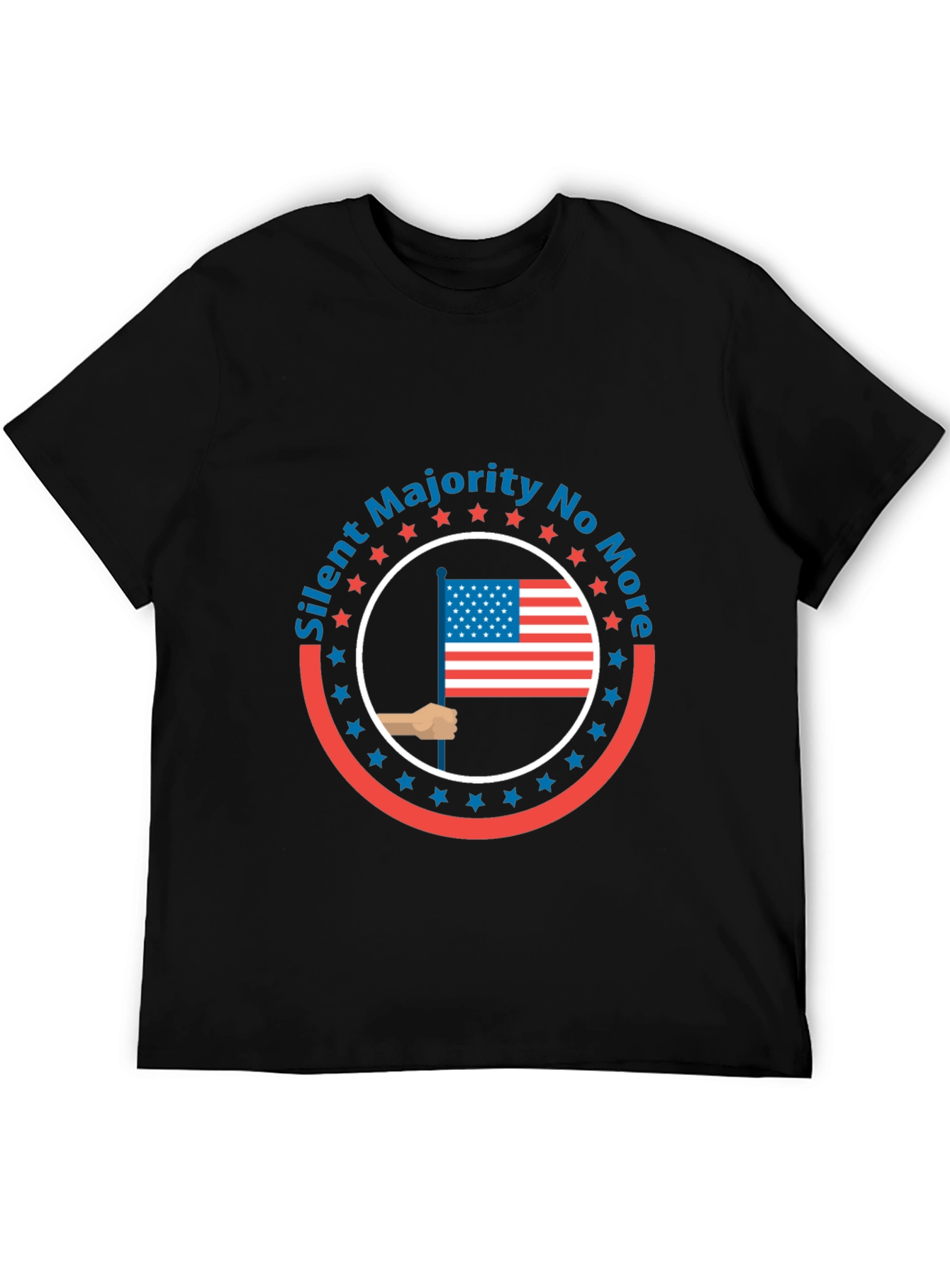Silent Majority T-Shirt - American Flag Design