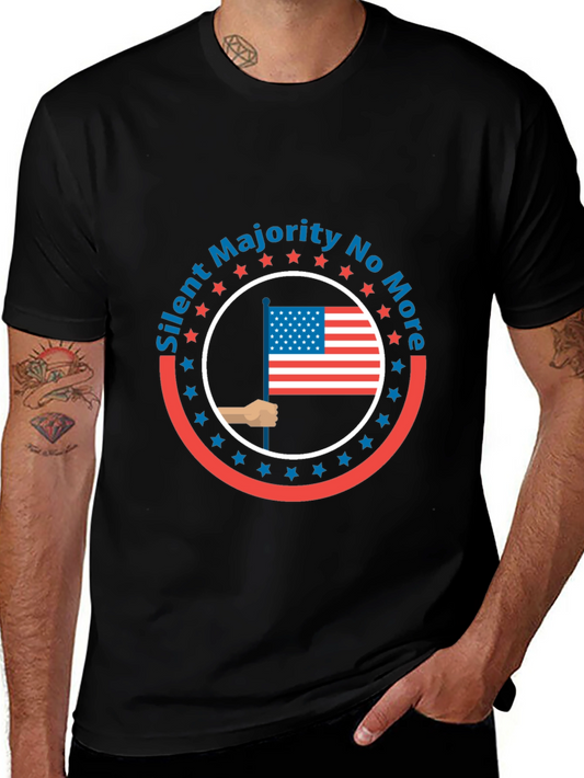 Silent Majority T-Shirt - American Flag Design
