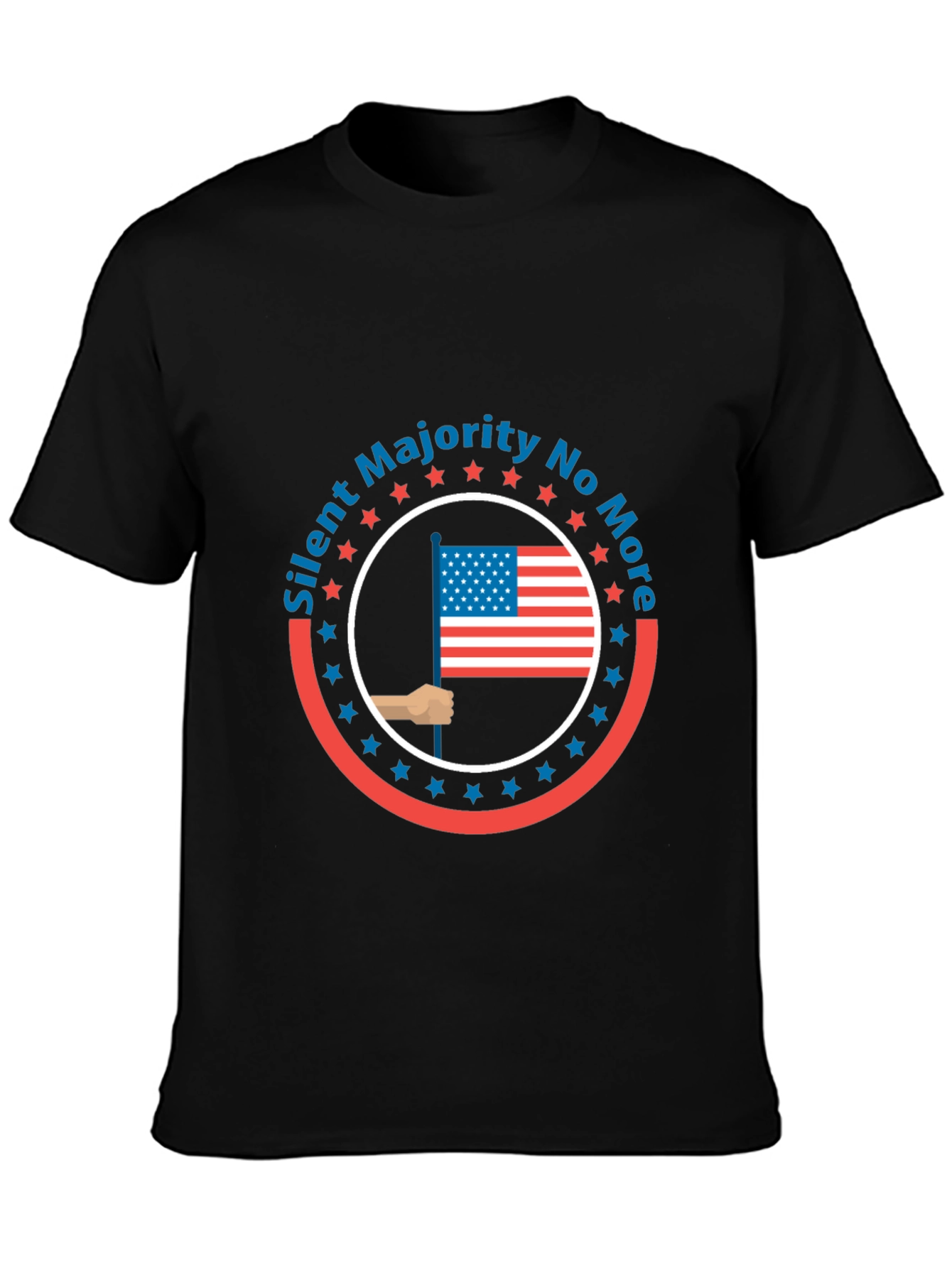 Silent Majority T-Shirt - American Flag Design