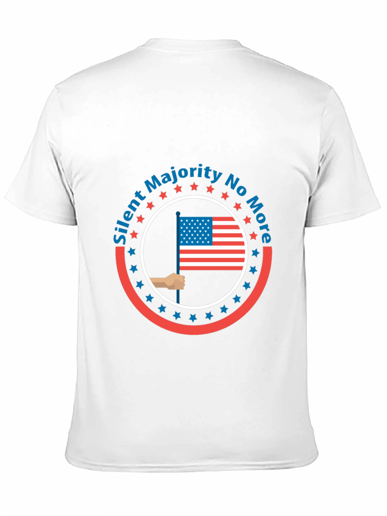 Silent Majority T-Shirt - American Flag Design