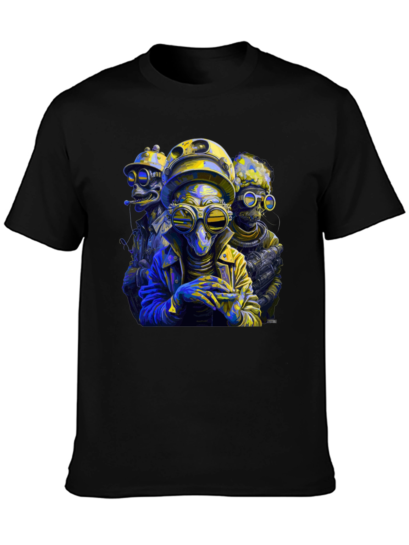 Steampunk Aliens Graphic T-Shirt