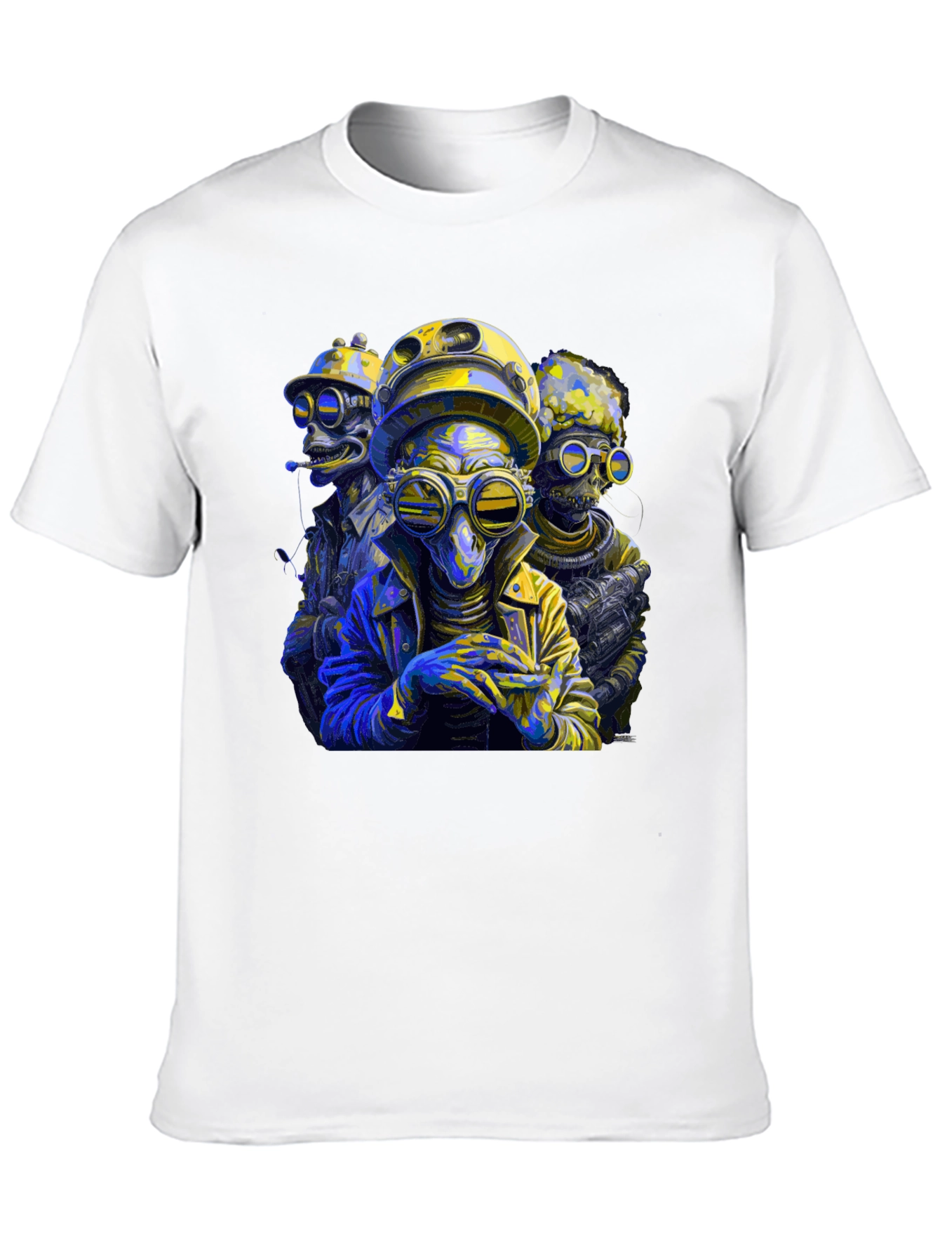 Steampunk Aliens Graphic T-Shirt
