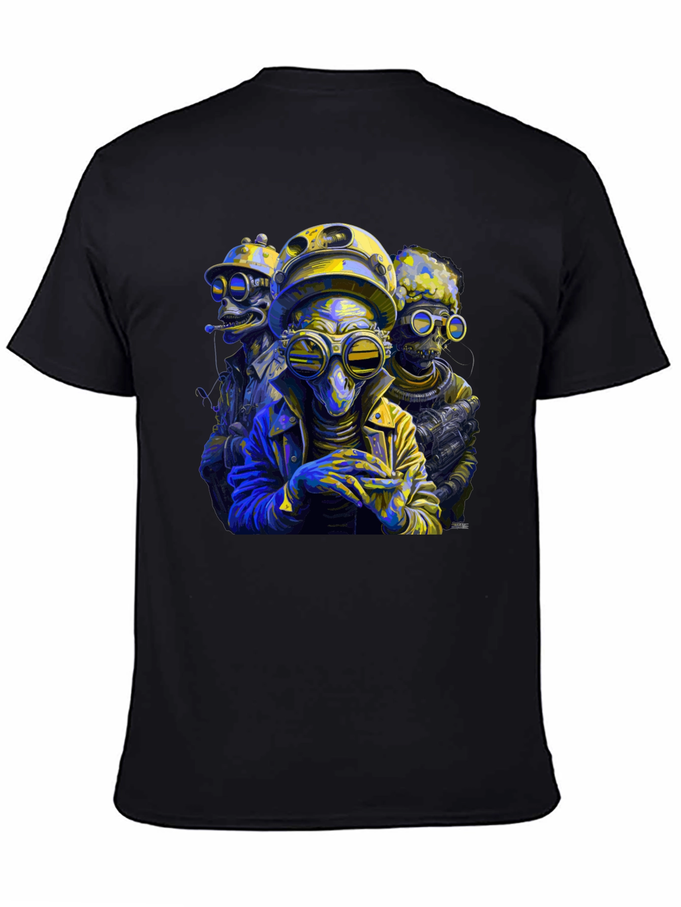 Steampunk Aliens Graphic T-Shirt