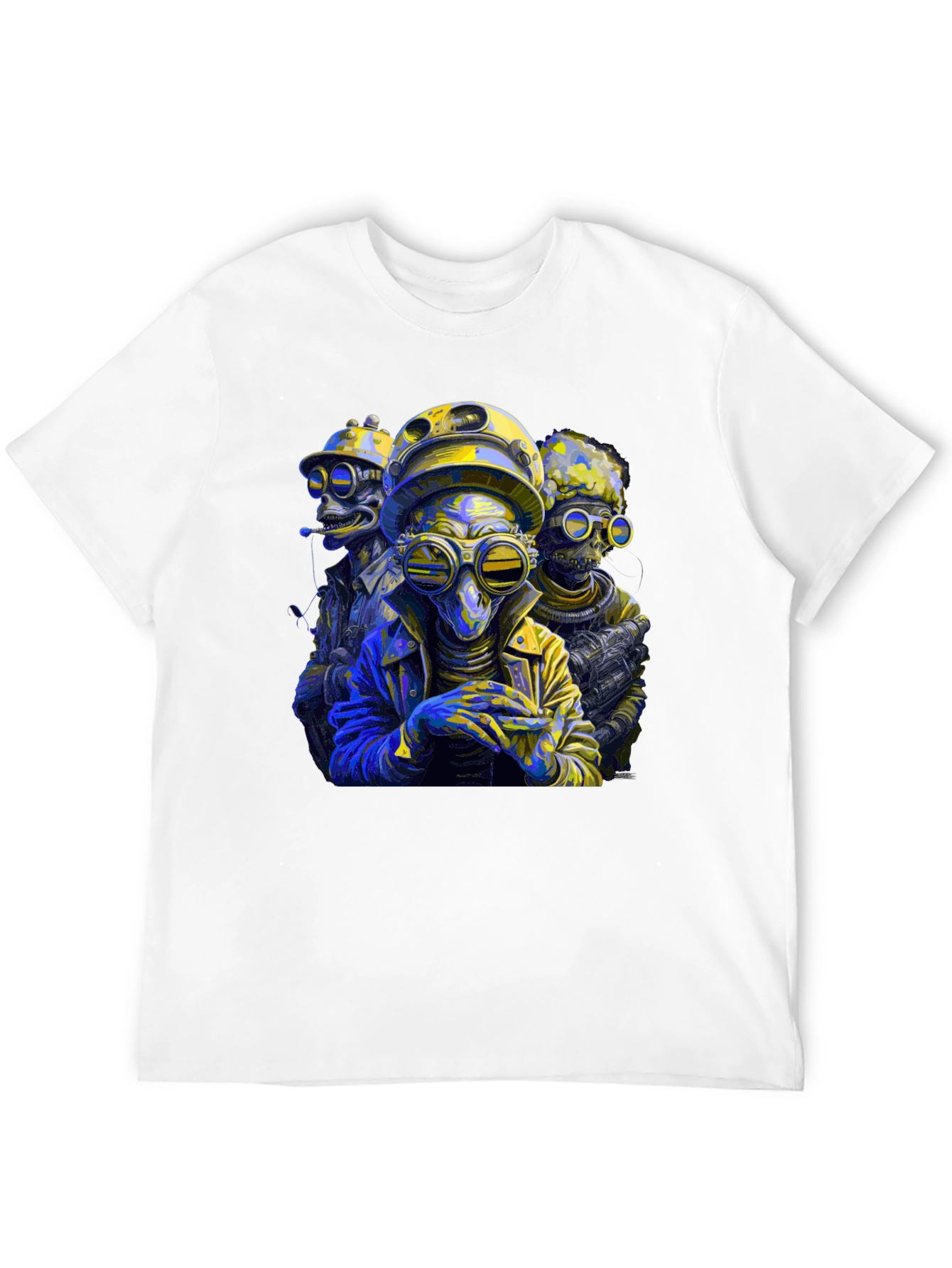Steampunk Aliens Graphic T-Shirt