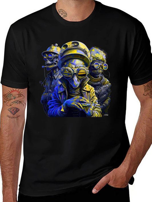 Steampunk Aliens Graphic T-Shirt