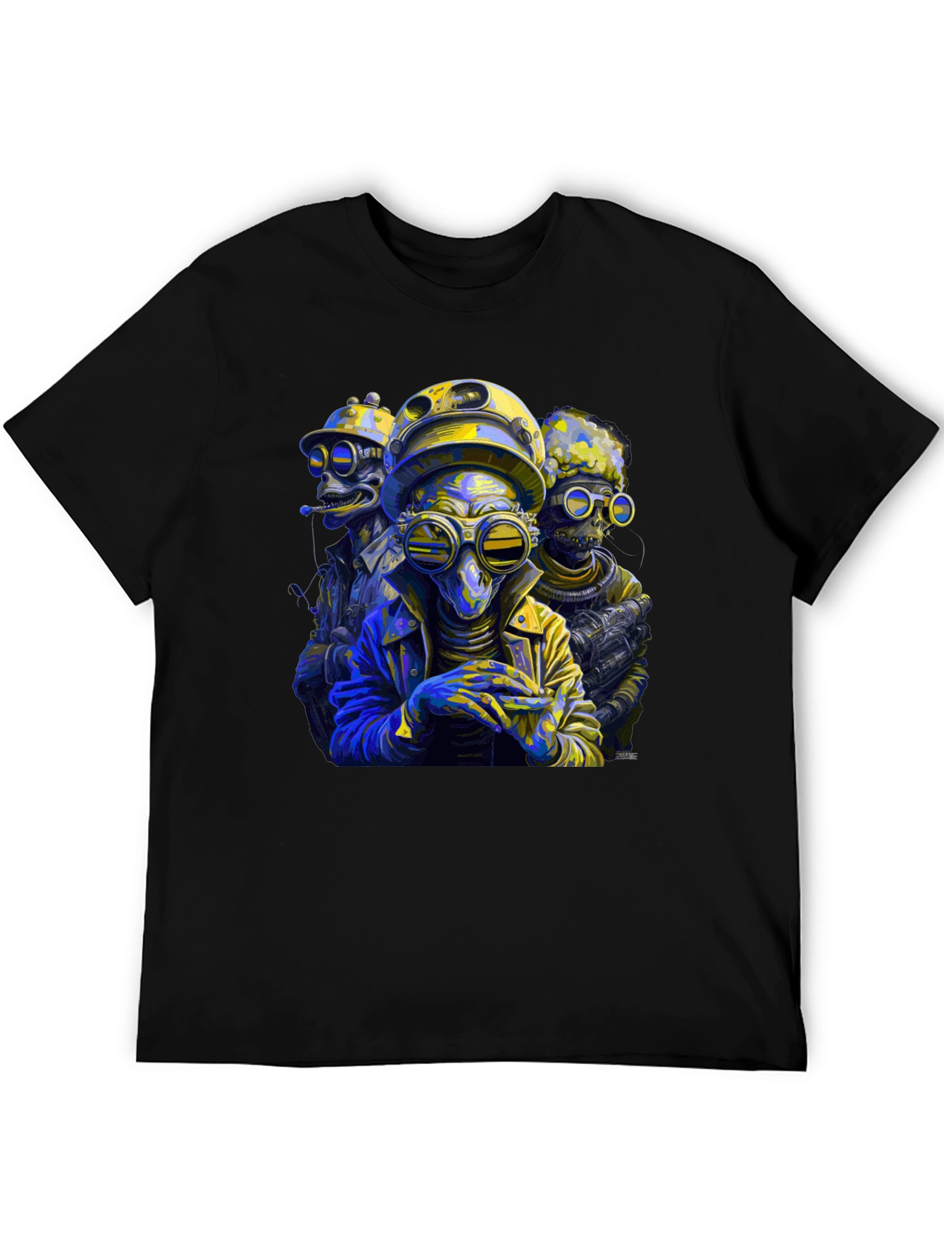 Steampunk Aliens Graphic T-Shirt