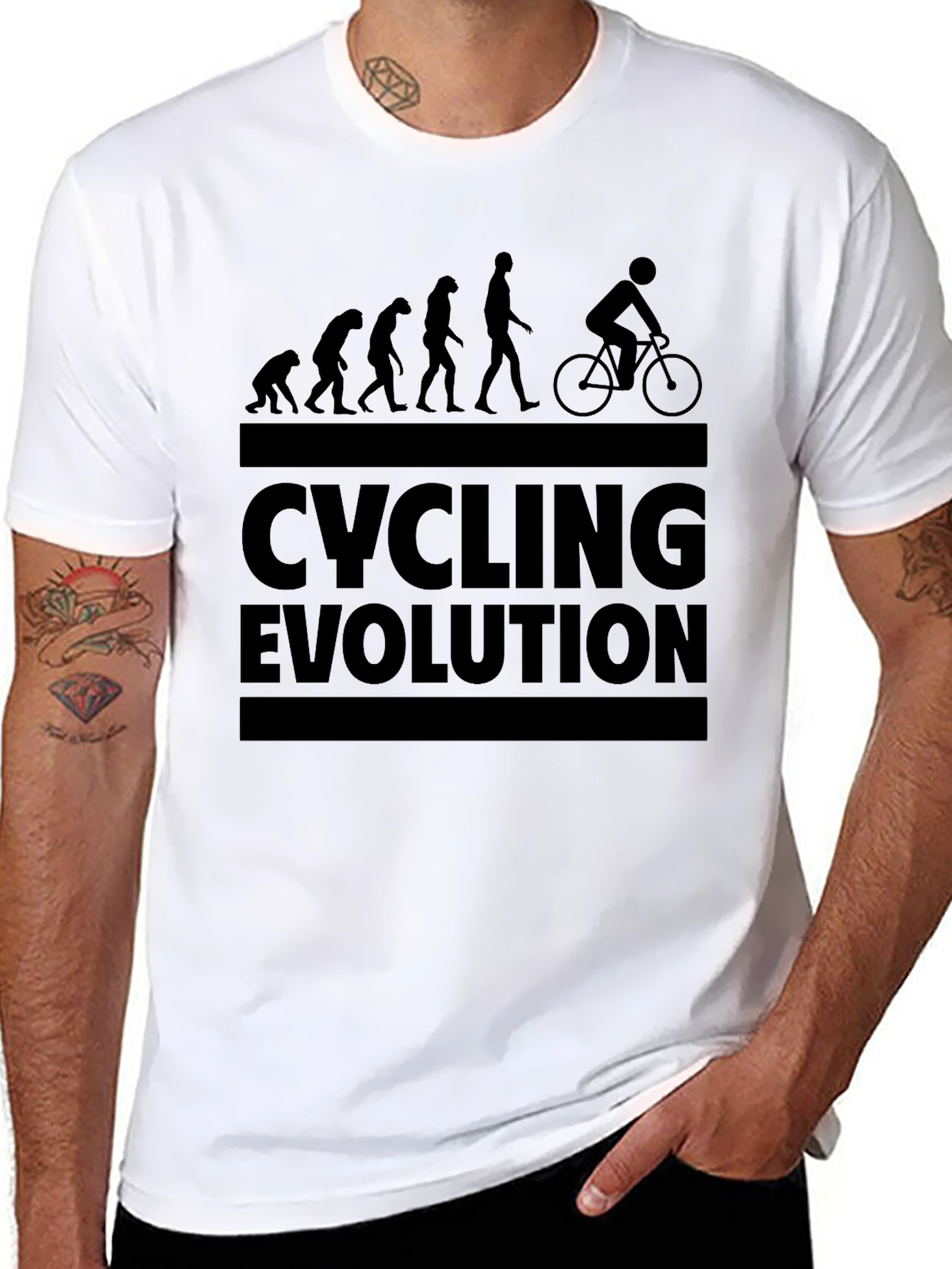 Cycling Evolution T-Shirt - Funny Cyclist Tee