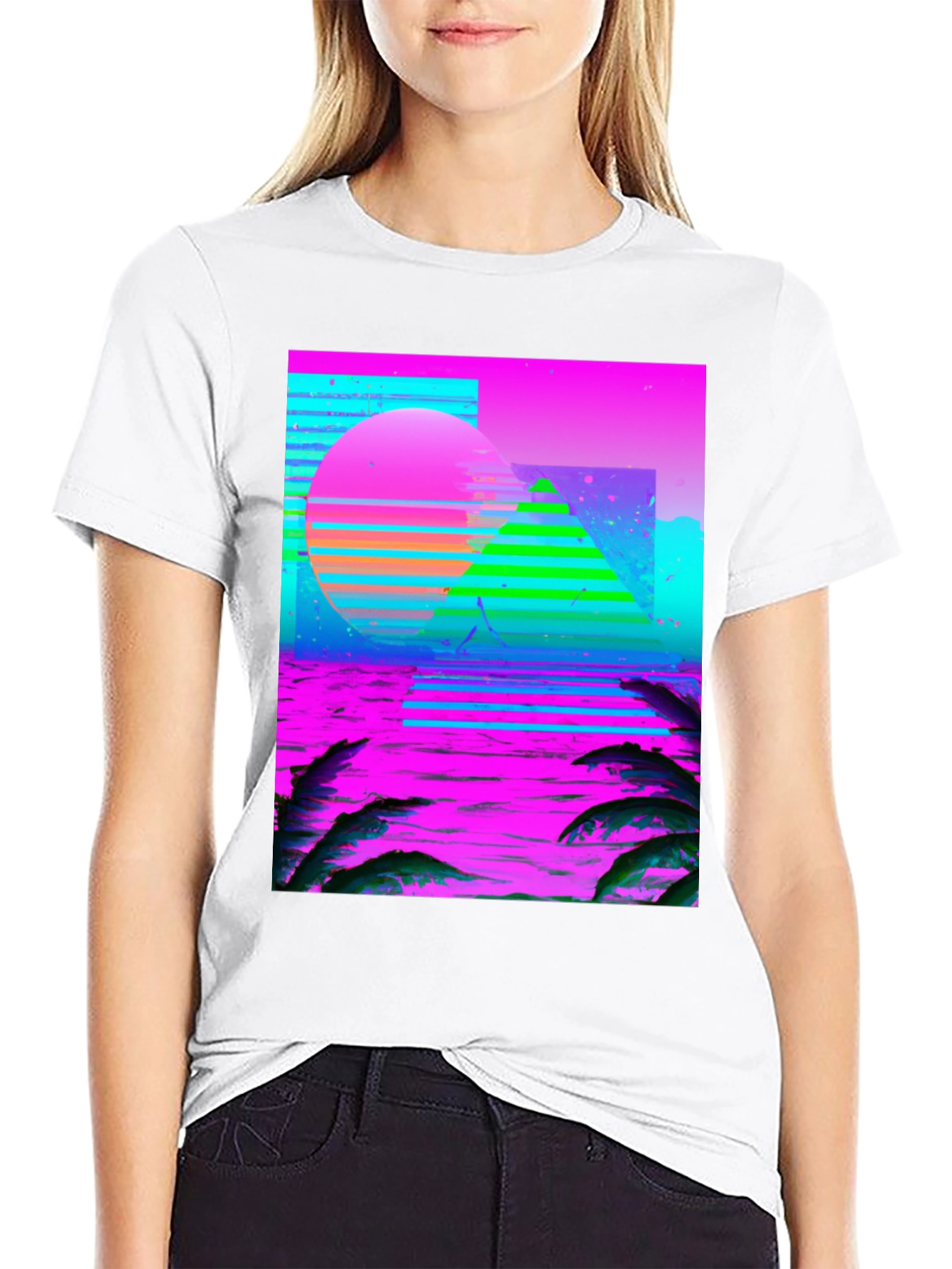 Vaporwave T-Shirt: Retro Sunset Graphic Tee