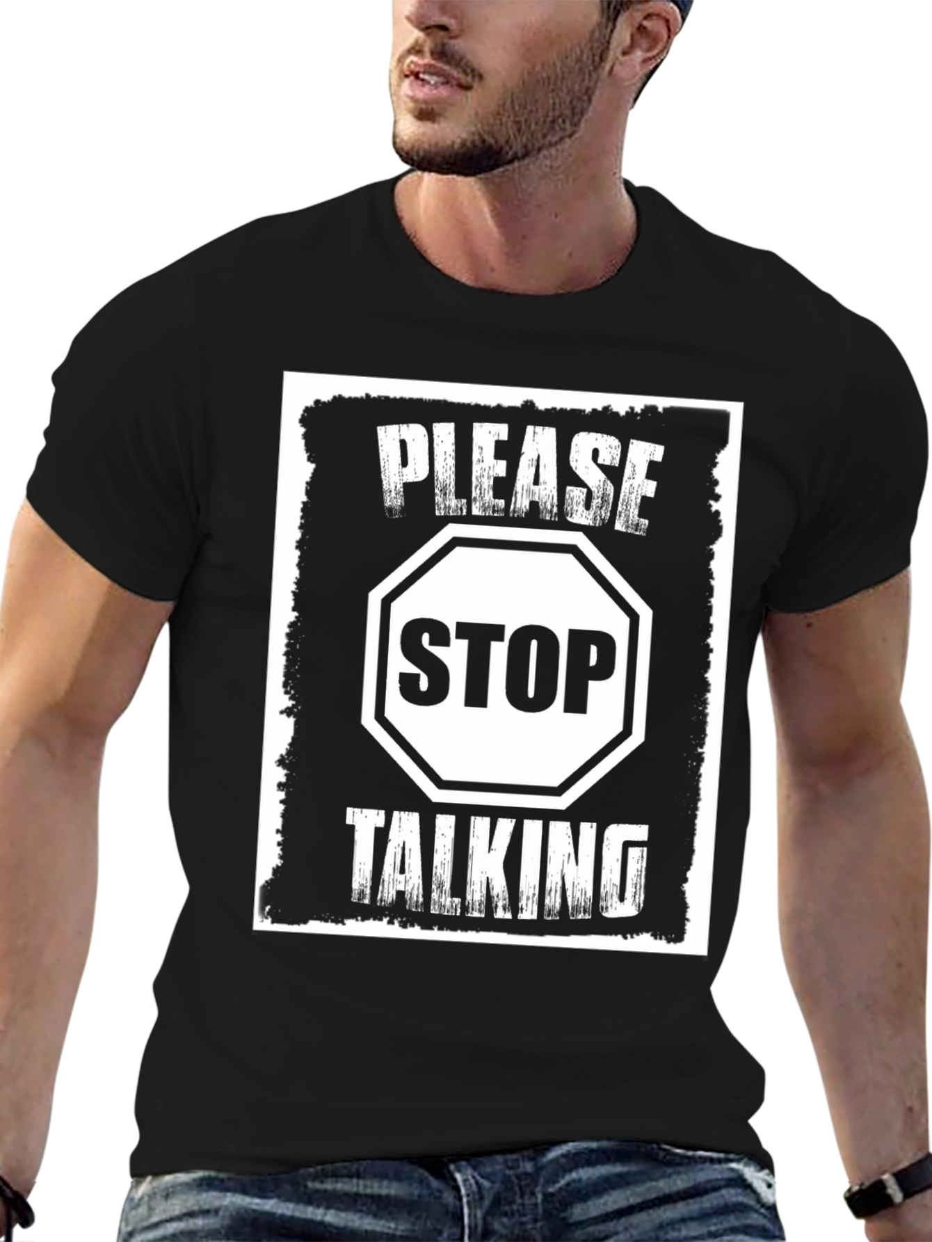 Please Stop Talking Graphic Tee