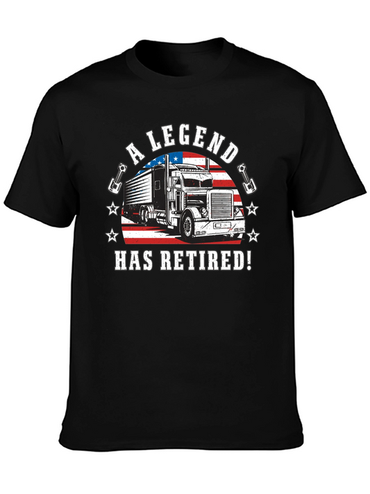 A Legend Has Retired Trucker T-Shirt