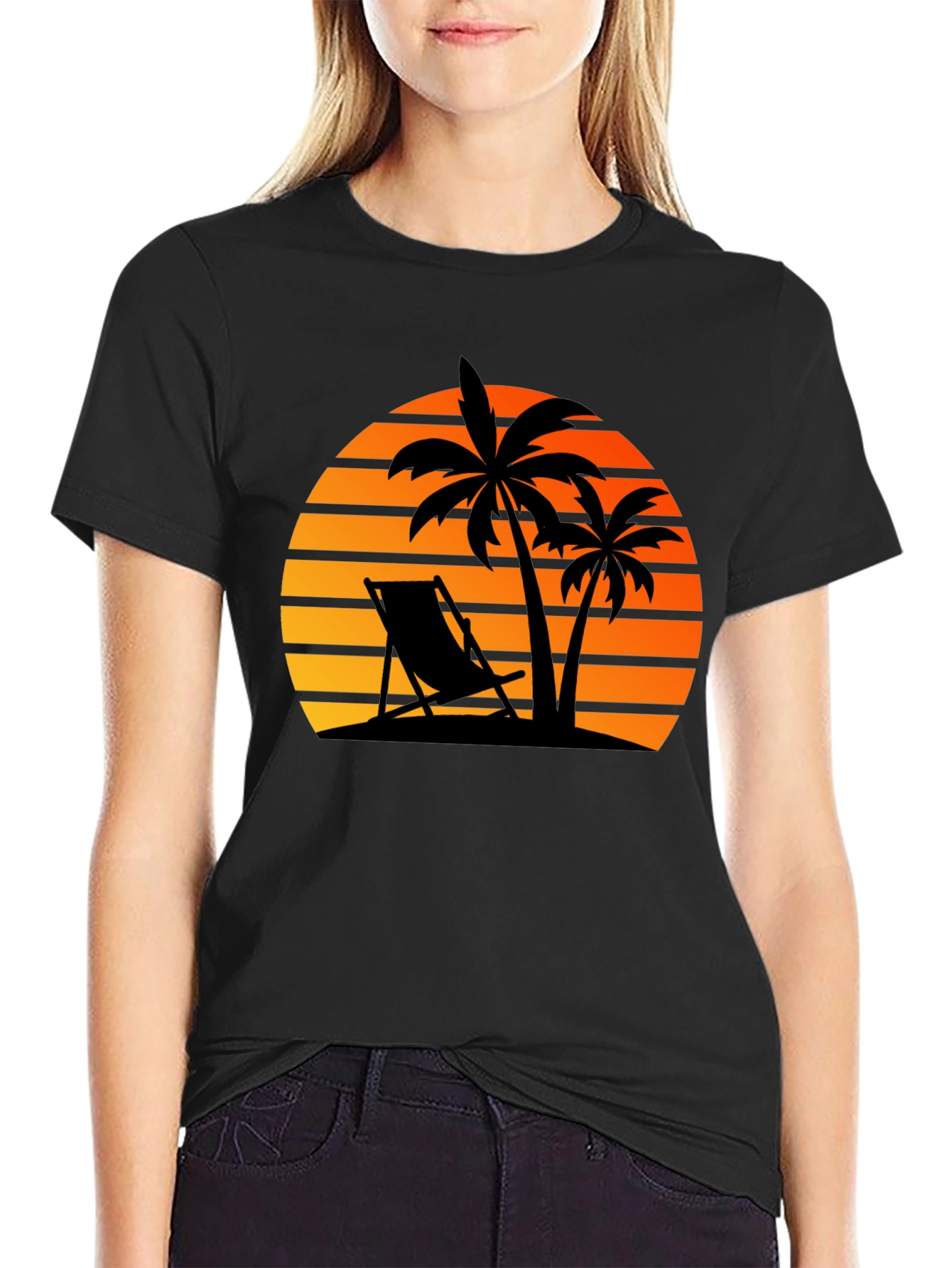 Sunset Beach Graphic T-Shirt