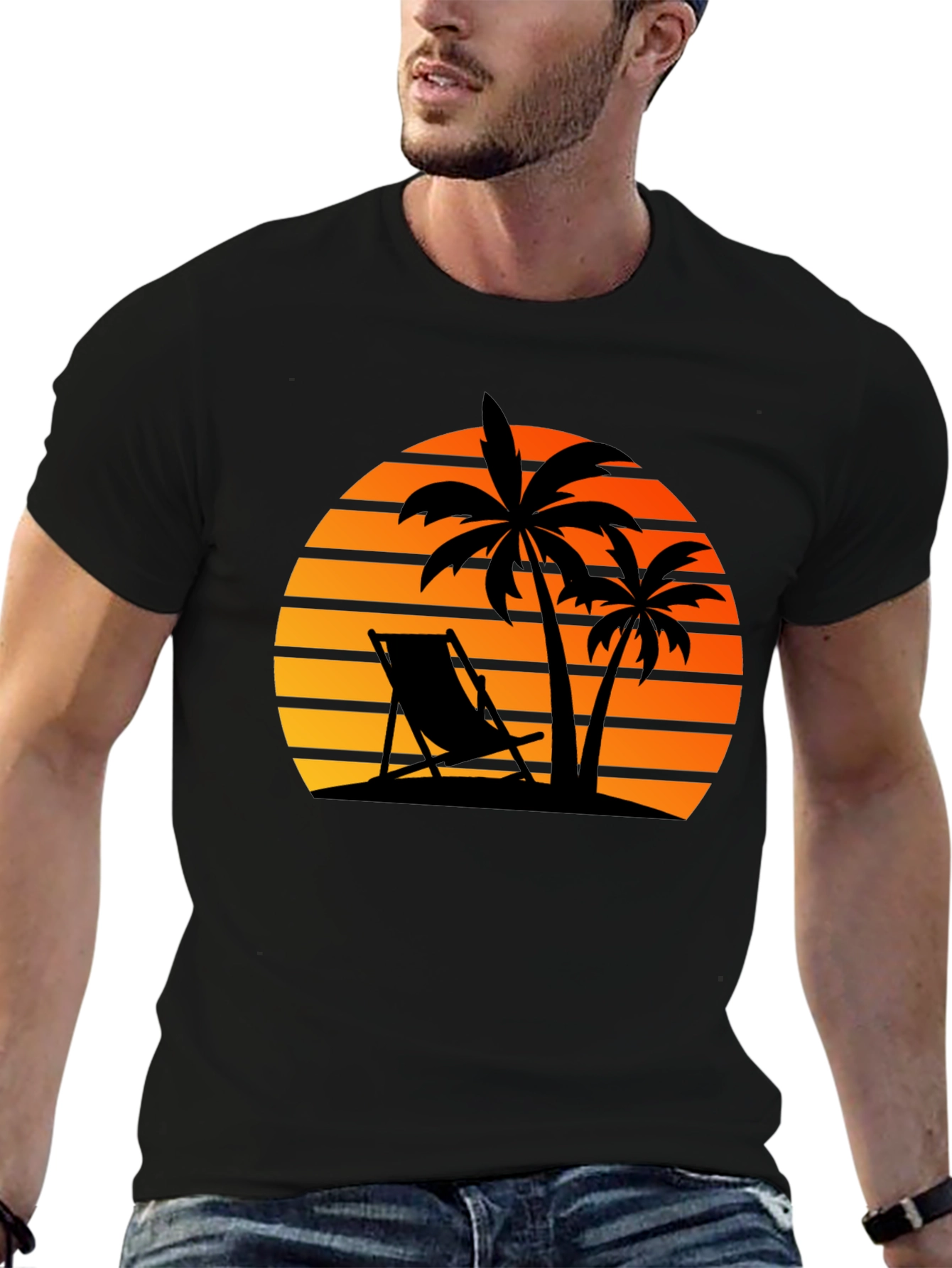 Sunset Beach Graphic T-Shirt