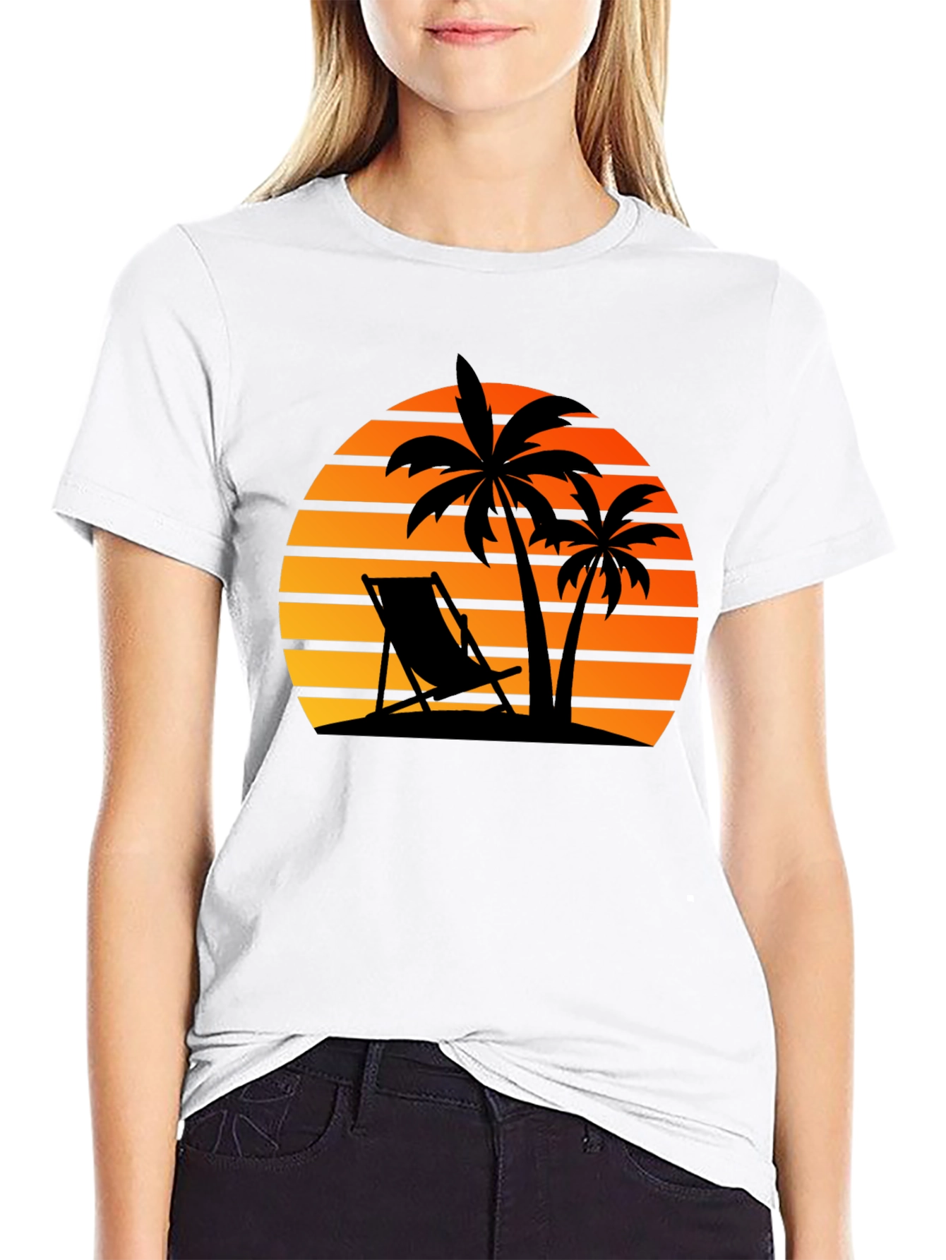 Sunset Beach Graphic T-Shirt